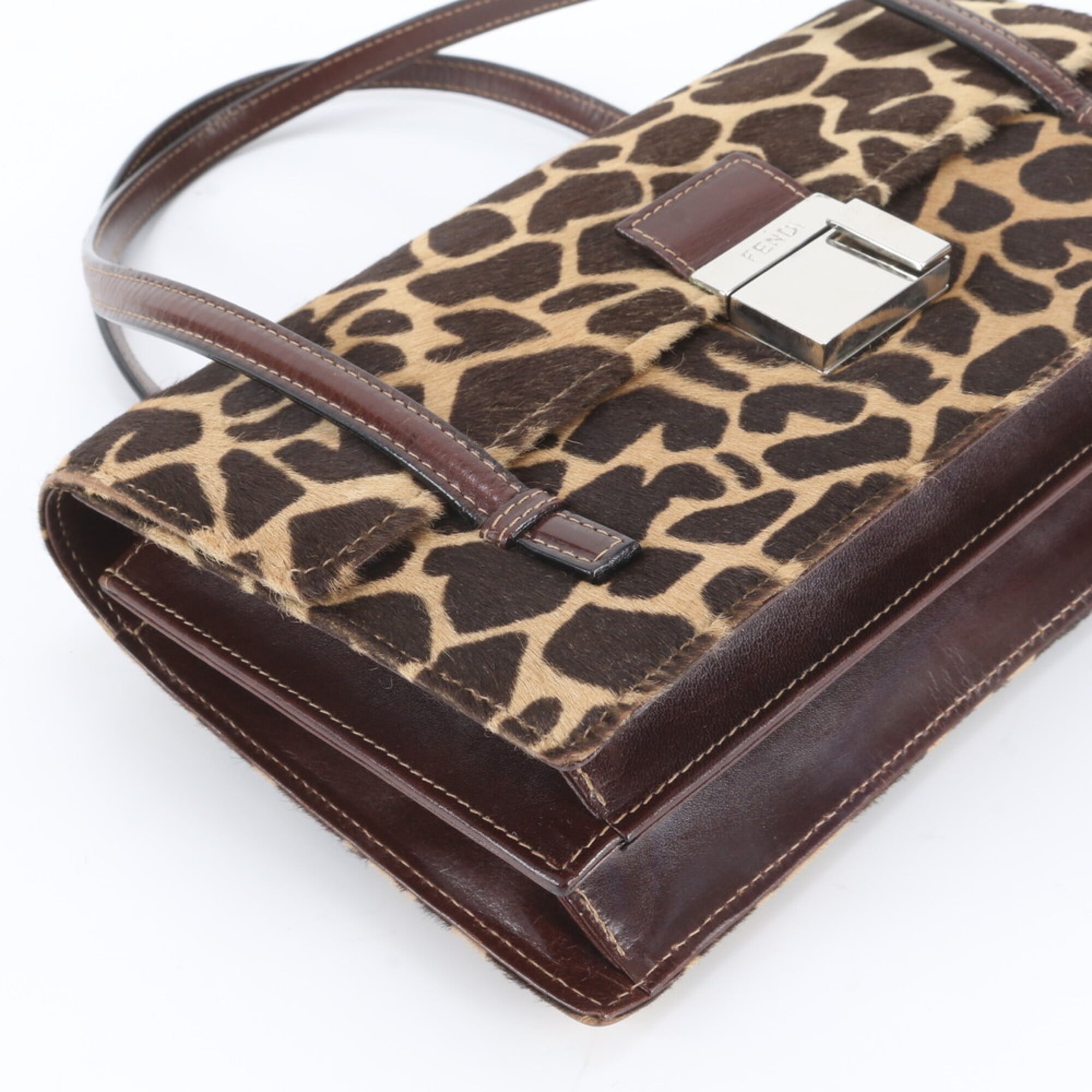 Fendi Brown Leather Handbag (Pre-Owned)