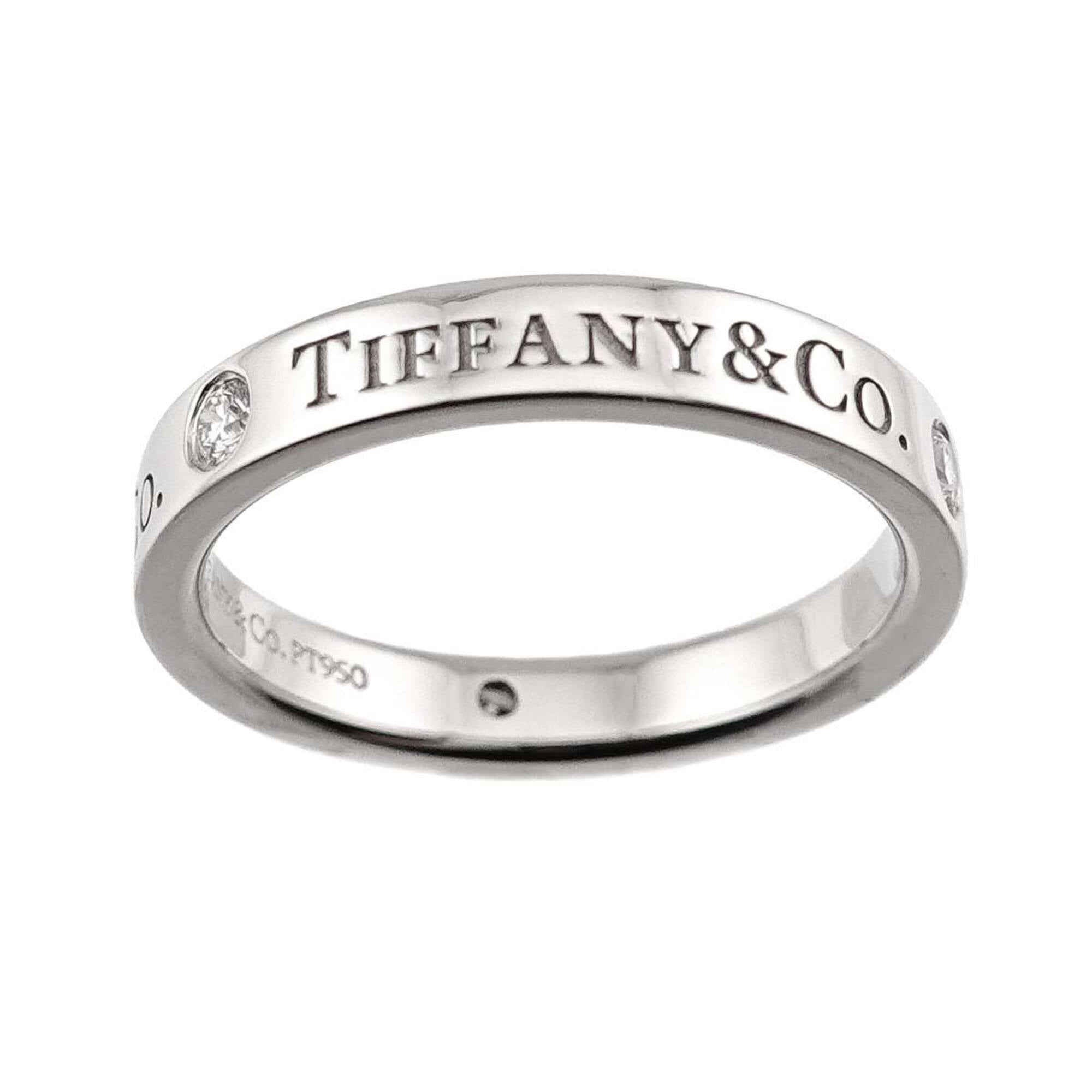 Tiffany Platinum Platinum 950 Band Ring (Pre-Owned)