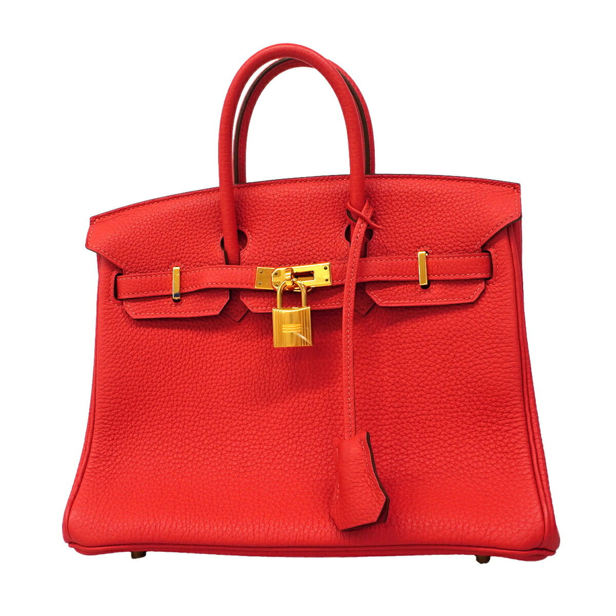 Hermes Red Color Togo Leather Handbag (Pre-Owned)