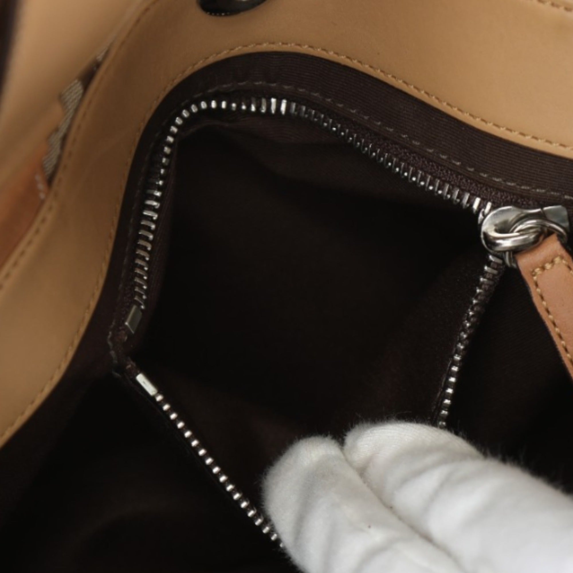 Coach Beige Canvas Briefcase (Pre-Owned)
