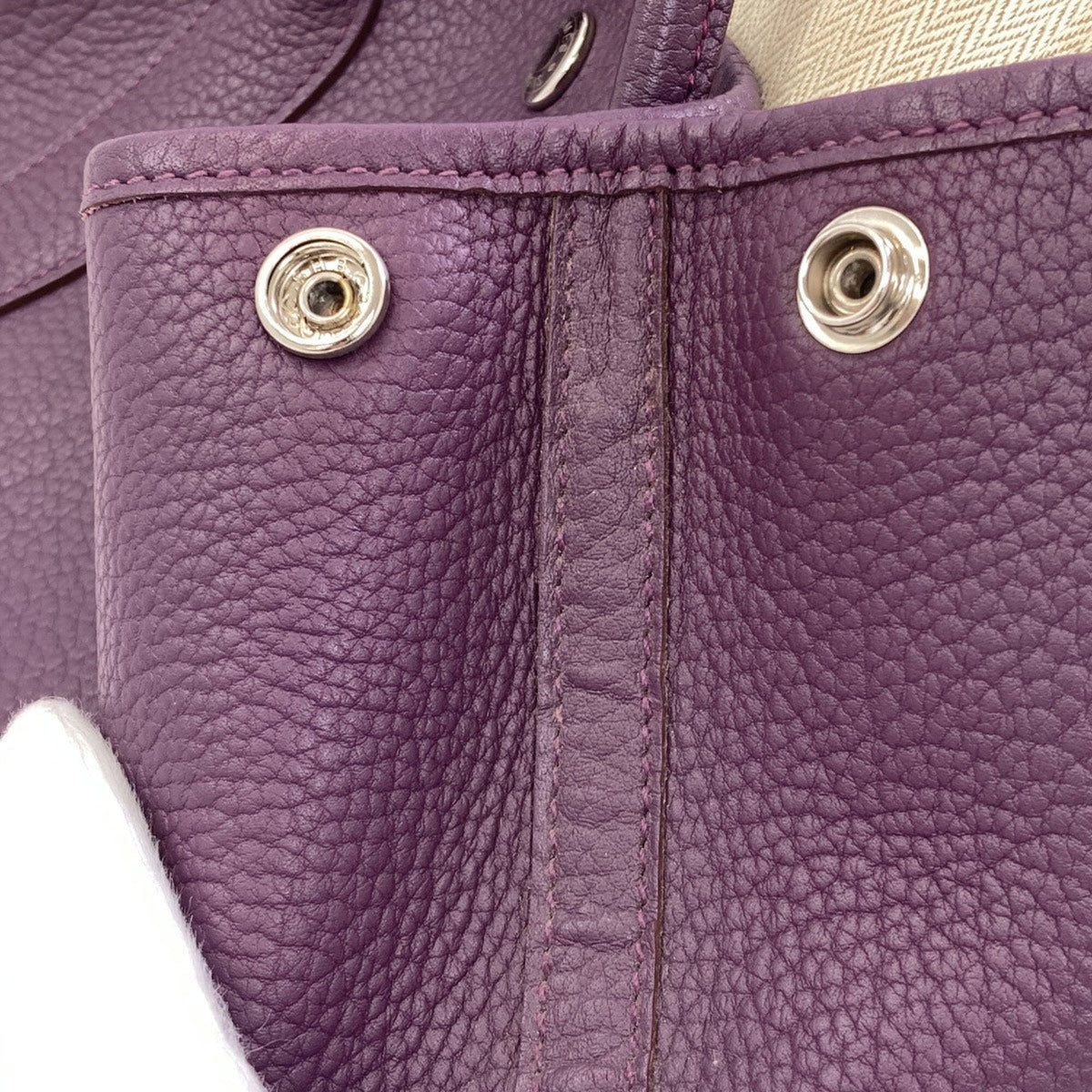 Hermes Purple Negonda Leather Handbag (Pre-Owned)