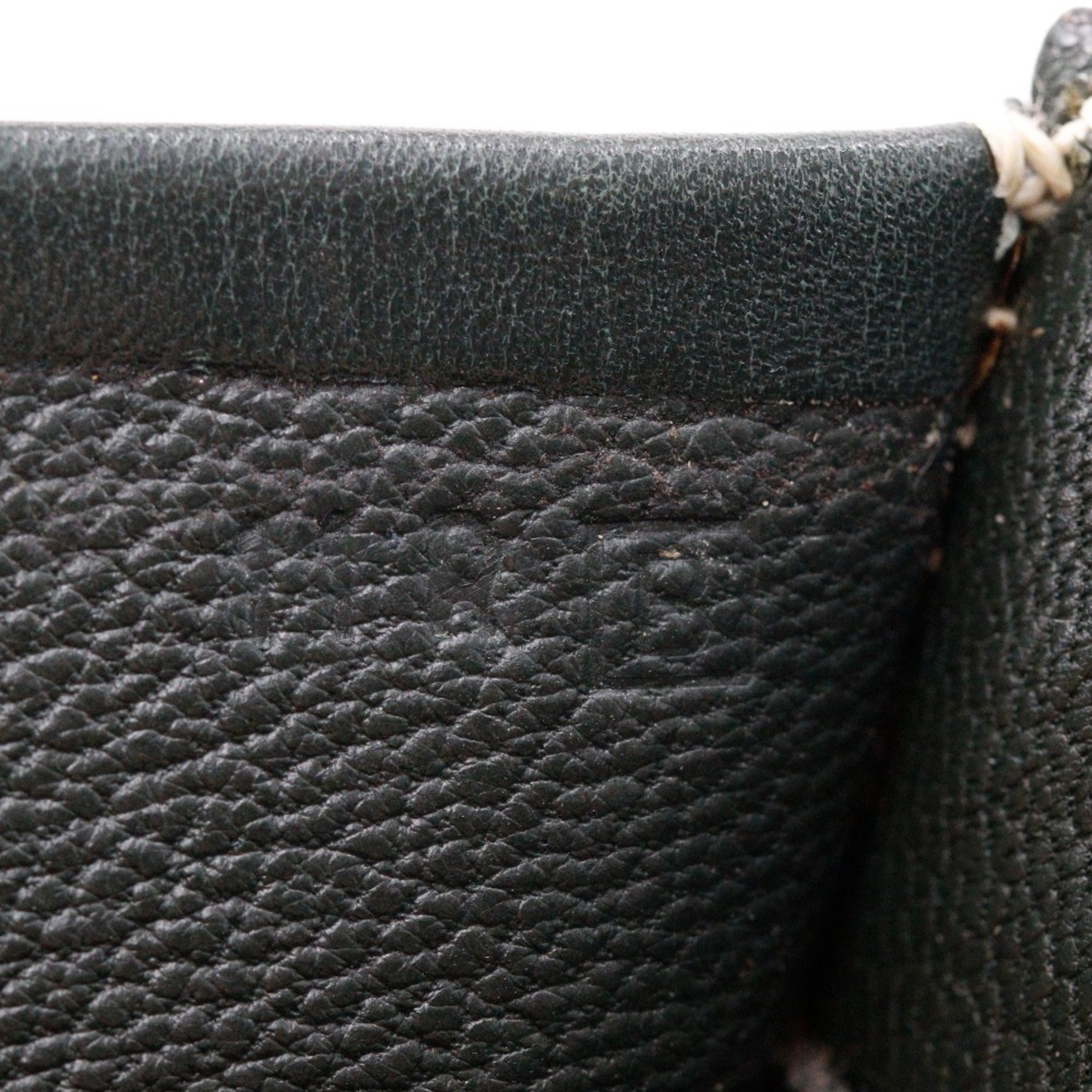 Hermes Dark Green Box Calf Leather Handbag (Pre-Owned)