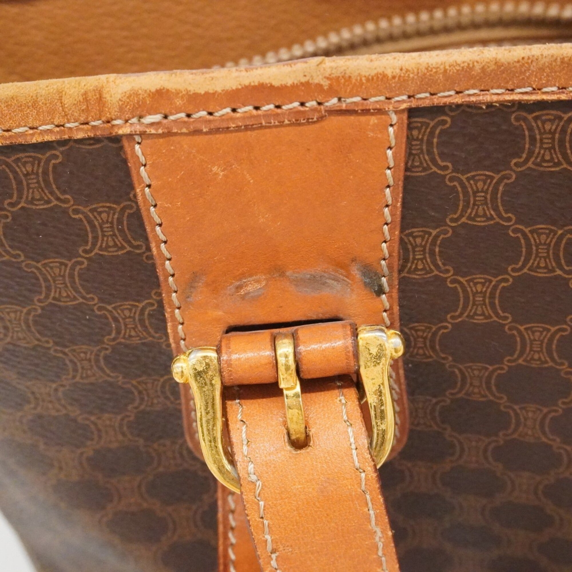 Celine Brown Pvc Tote Bag (Pre-Owned)