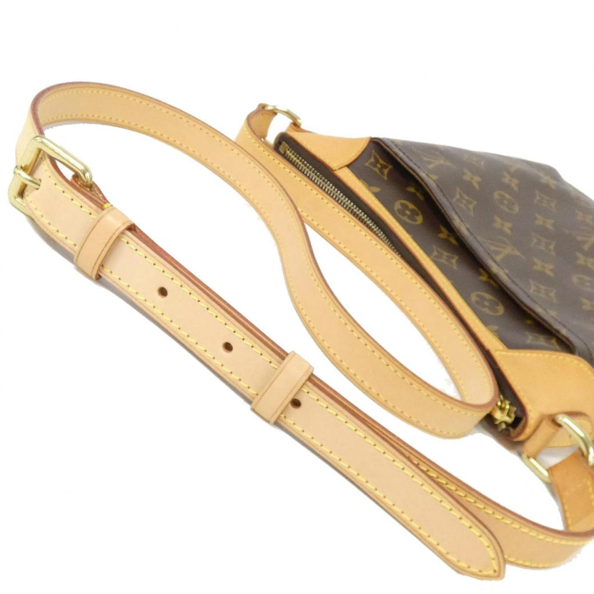 Louis Vuitton Marron Coated Canvas Shoulder Bag (Pre-Owned)