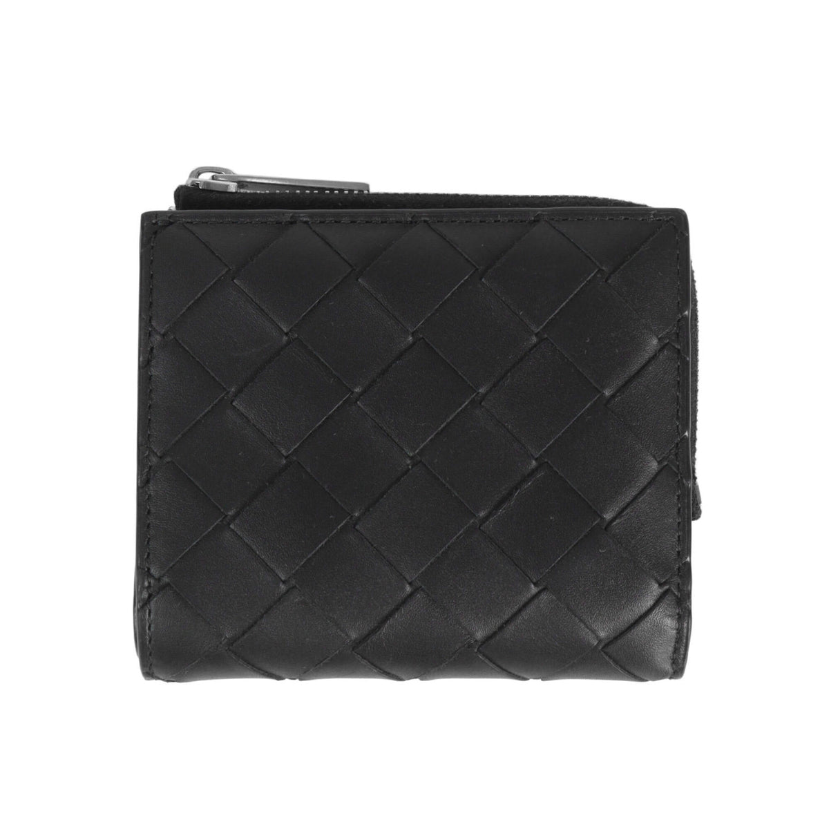 Bottega Veneta Black Intrecciato Wallet (Bi-Fold) (Pre-Owned)