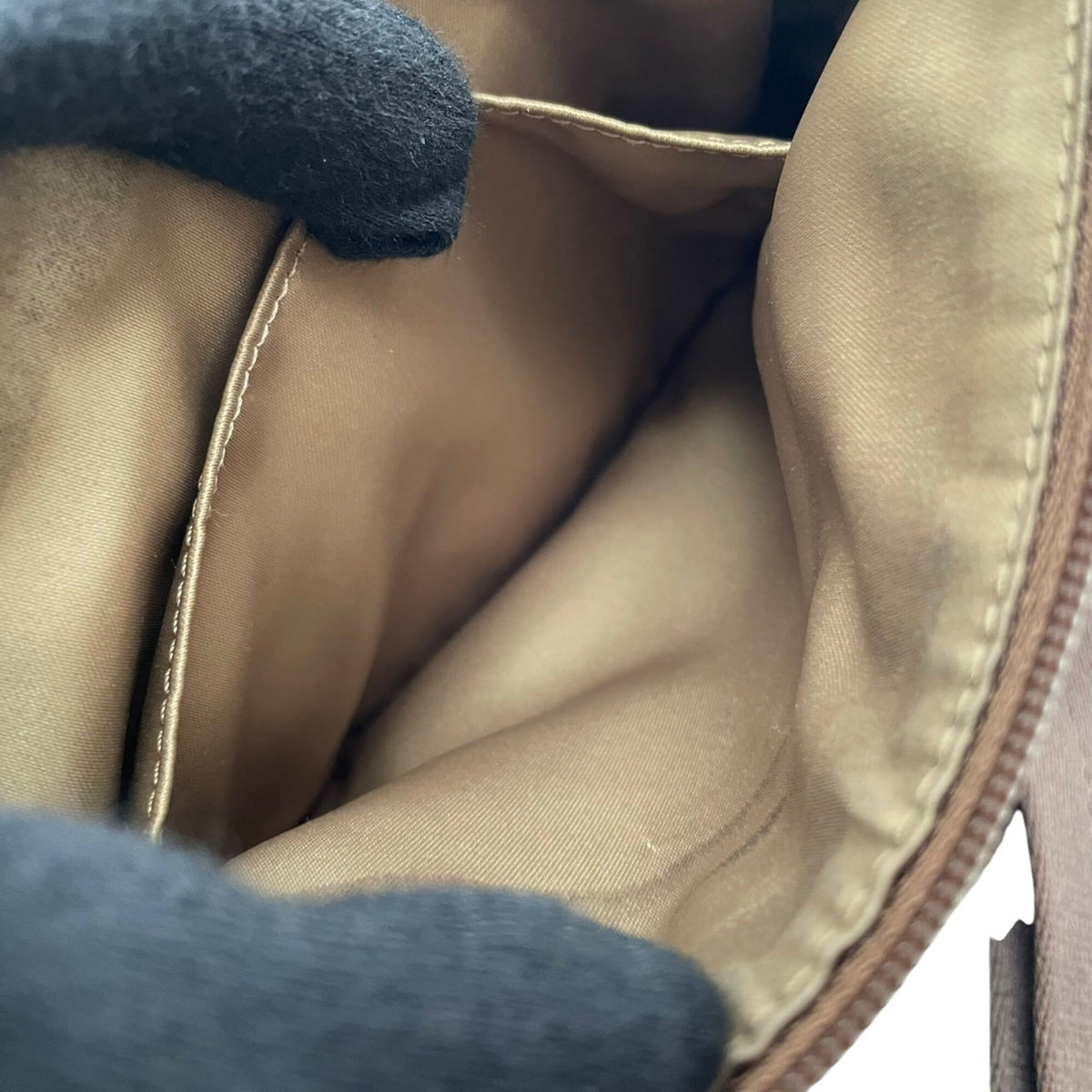 Coach Beige Brown Canvas Leather Crossbody Bag Shoulder Bag (Pre-Owned)