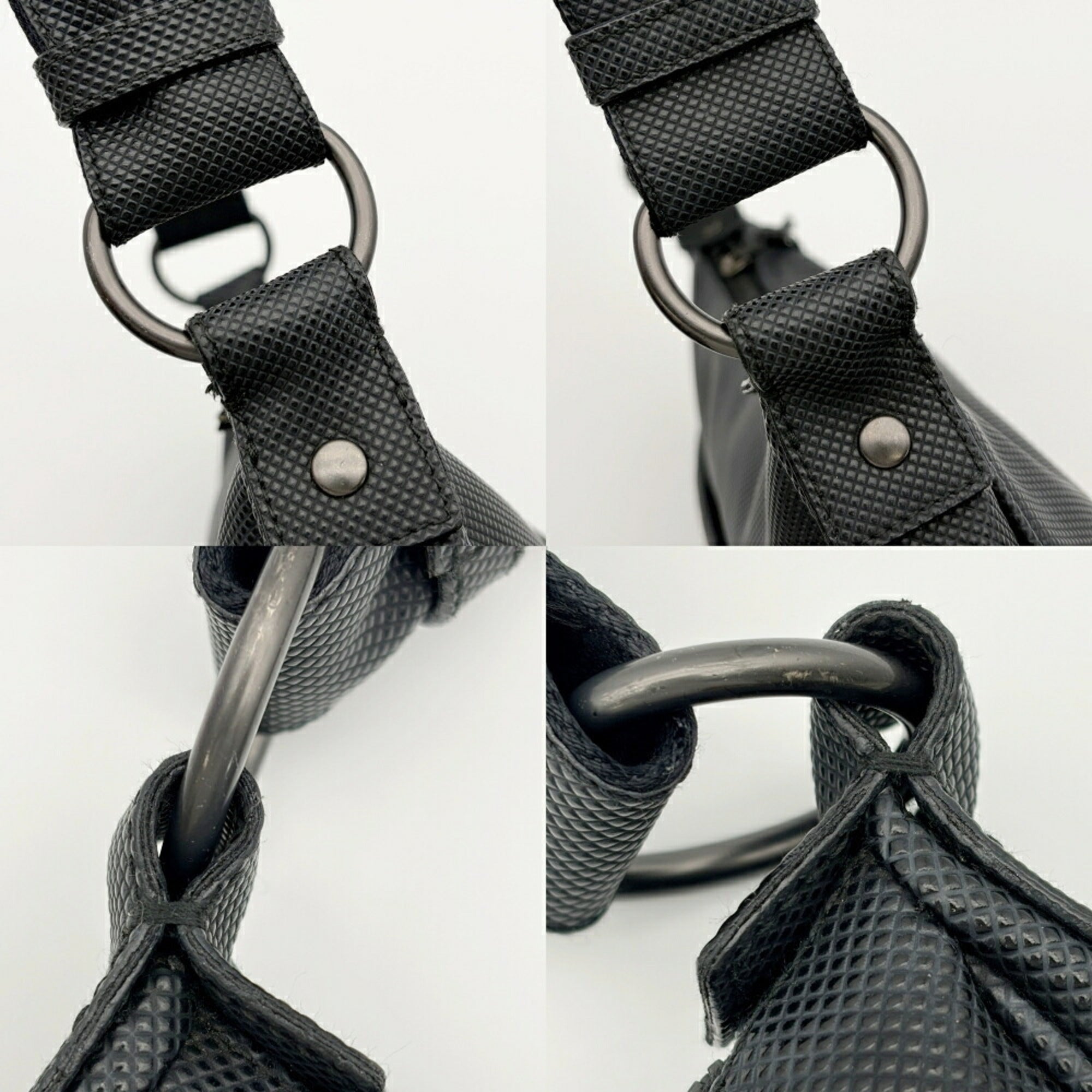 Bottega Veneta Black Pvc Shoulder Bag (Pre-Owned)