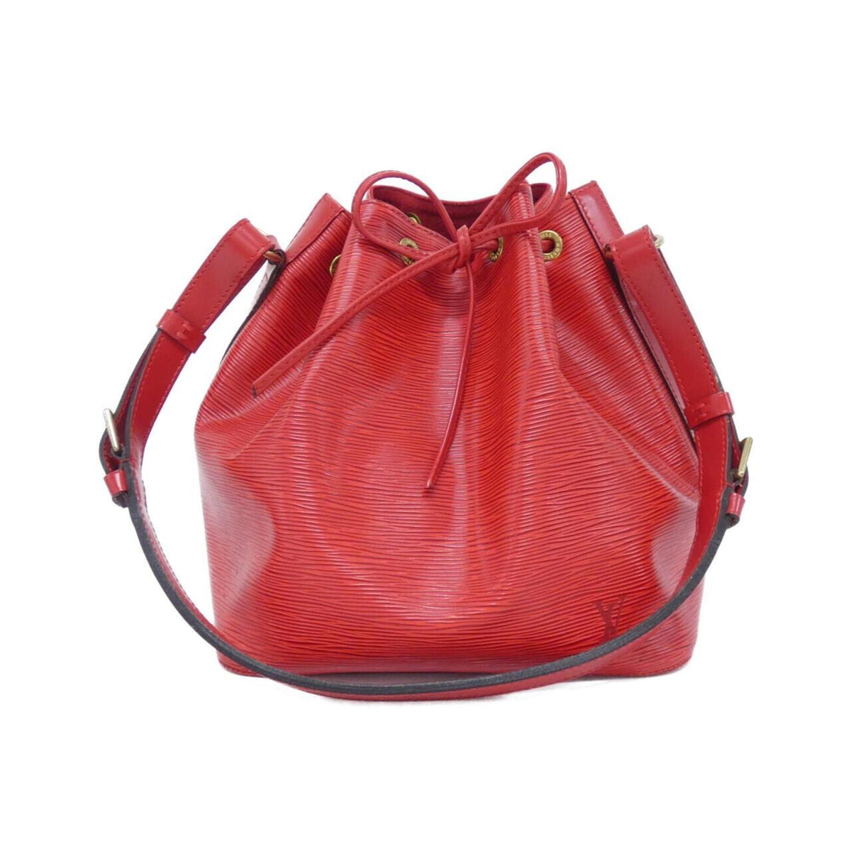 Louis Vuitton Red Color Leather Shoulder Bag (Pre-Owned)