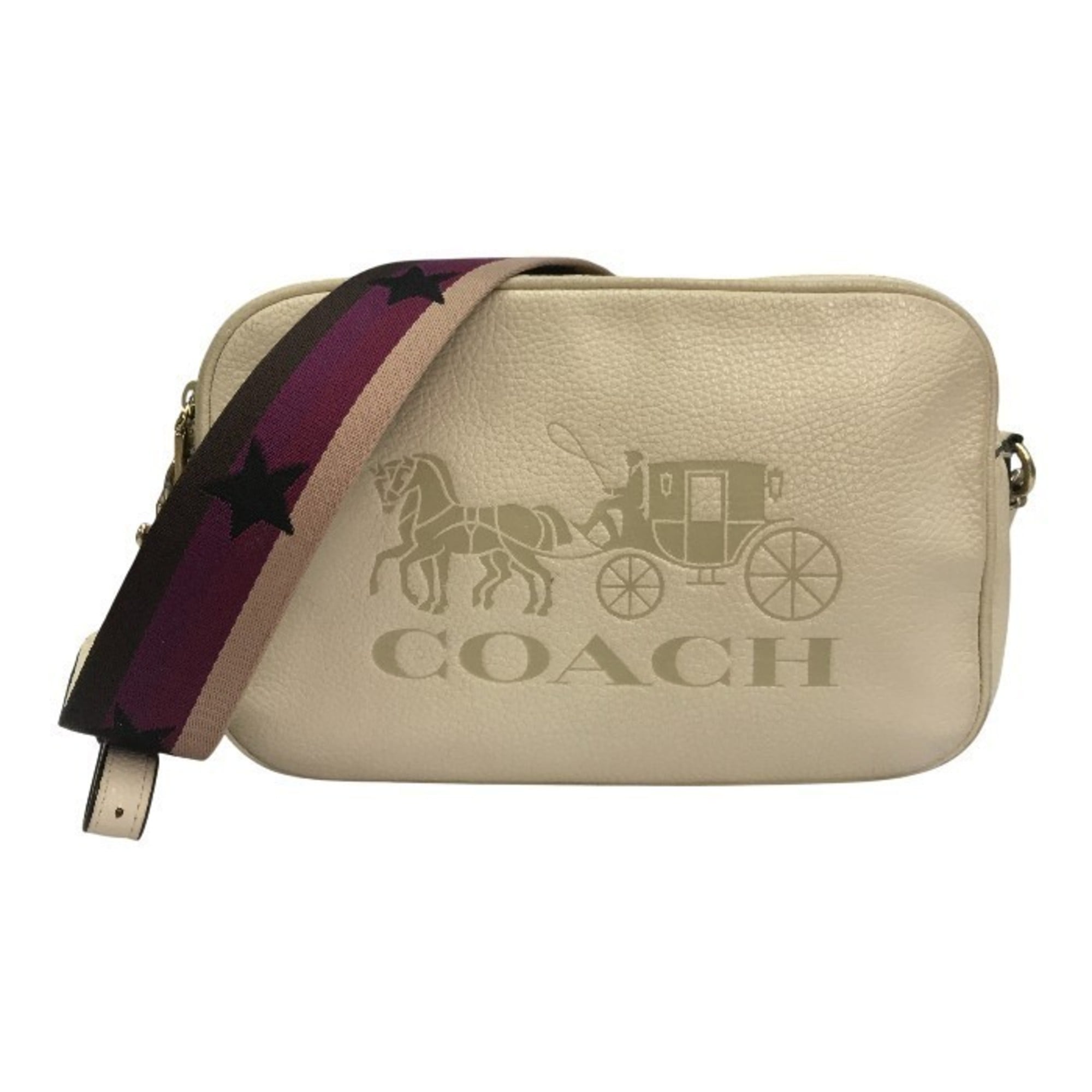 Coach Ivory Leather Shoulder Bag (Pre-Owned)