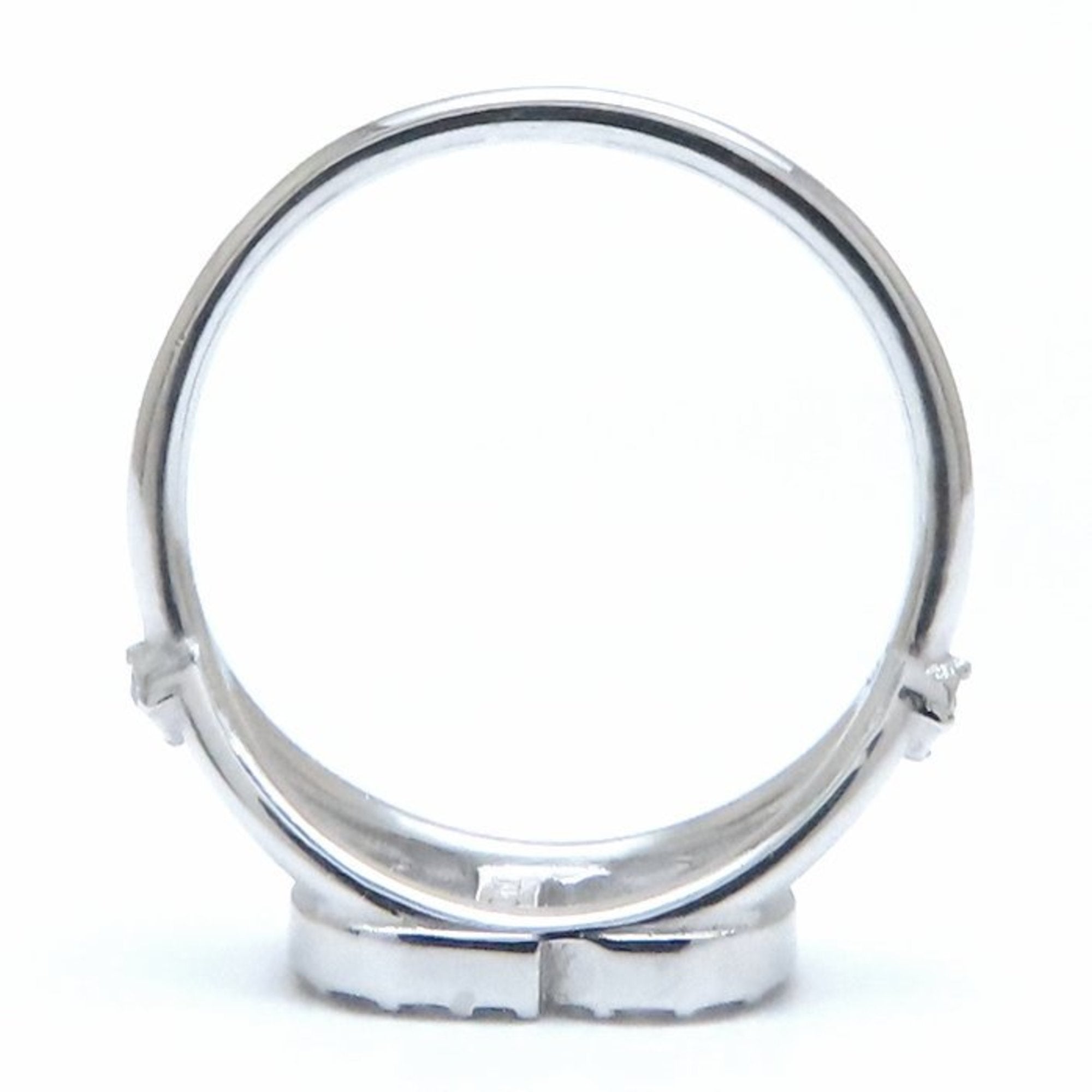 Christian Dior Silver Metal Band Ring (Pre-Owned)