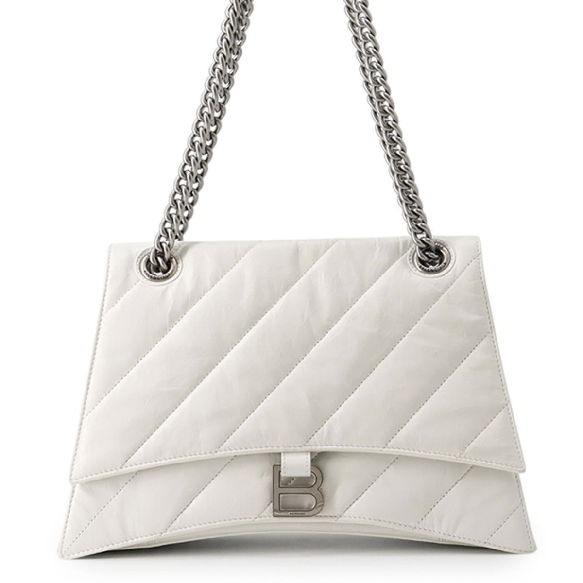Balenciaga White Leather Handbag Shoulder Bag (Pre-Owned)