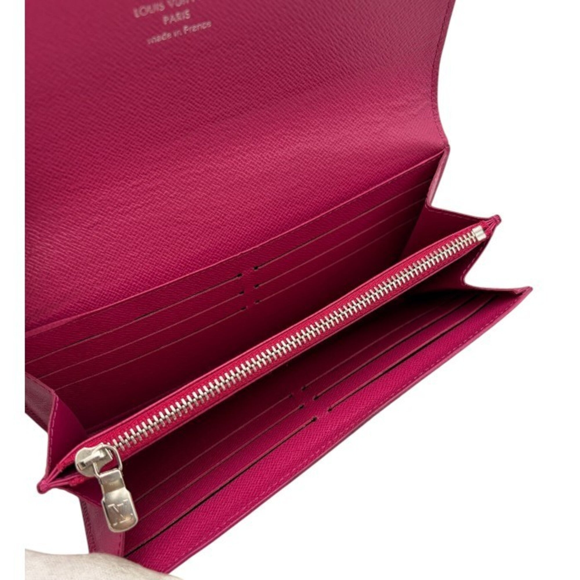 Louis Vuitton Epi Black Pink Leather Long Wallet (Bi-Fold) (Pre-Owned)