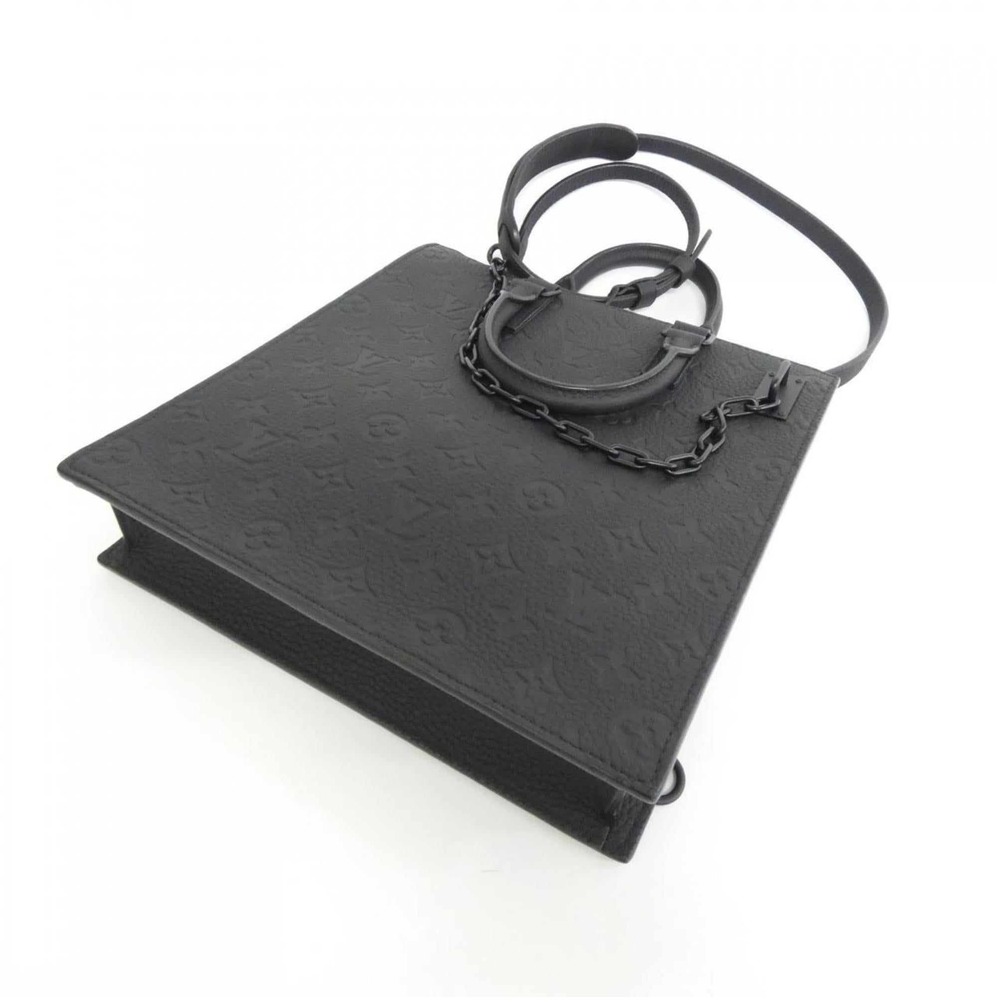 Louis Vuitton Taurillon Black Leather Handbag (Pre-Owned)