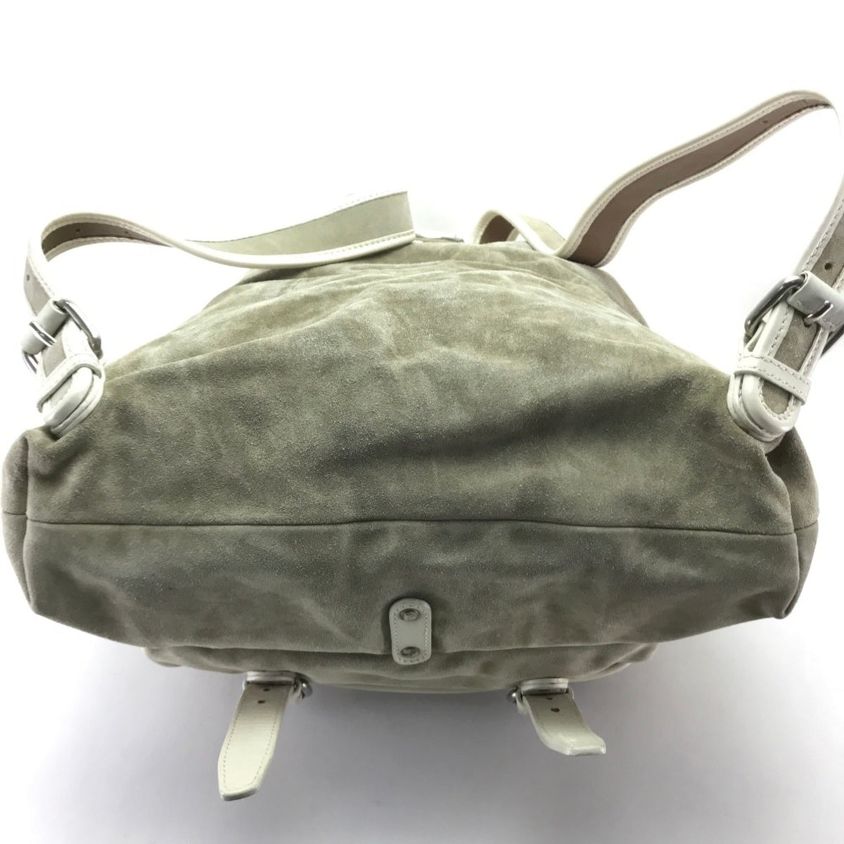 Bally Beige Suede Leather Backpack (Pre-Owned)
