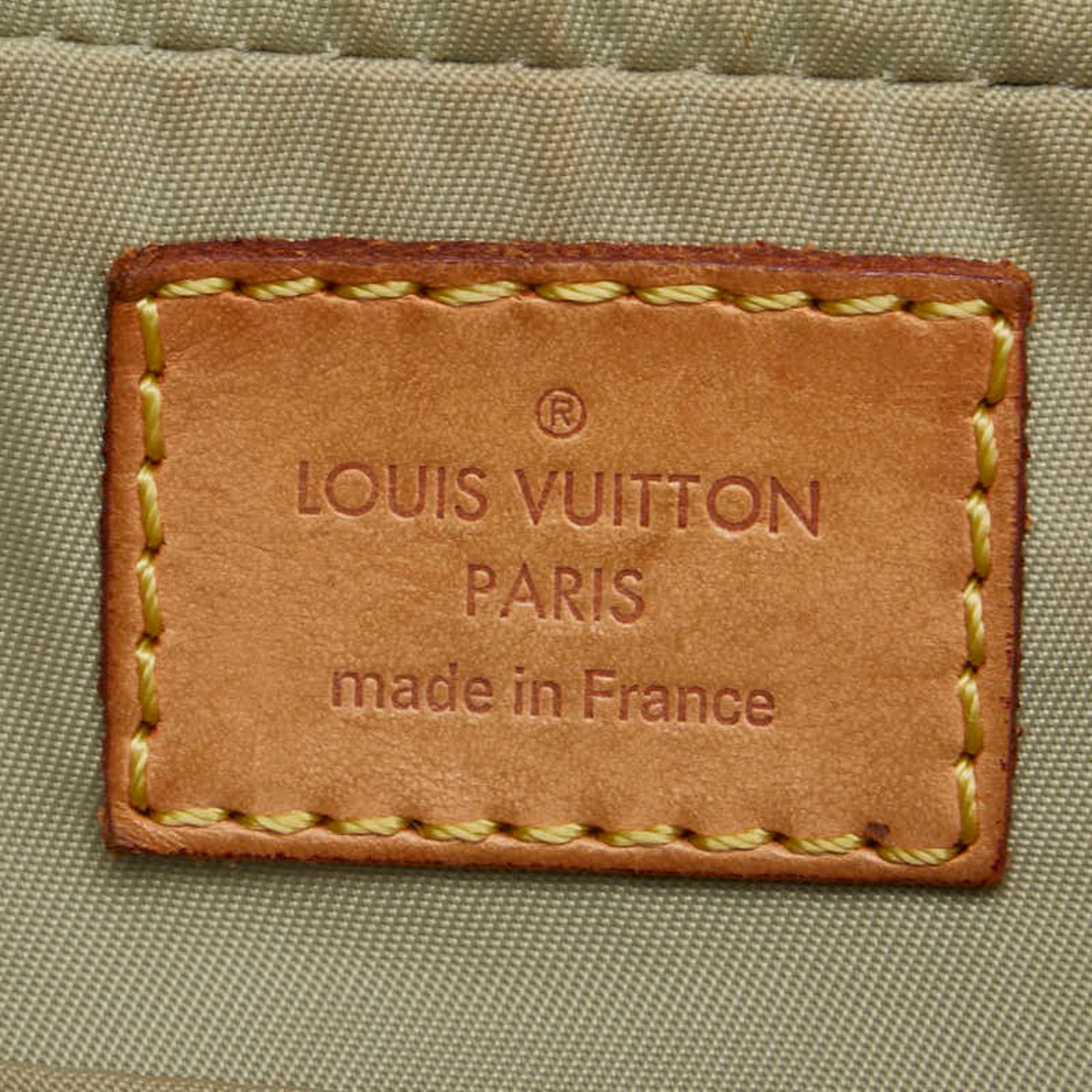 Louis Vuitton Earth Khaki Canvas Leather Shoulder Bag (Pre-Owned)