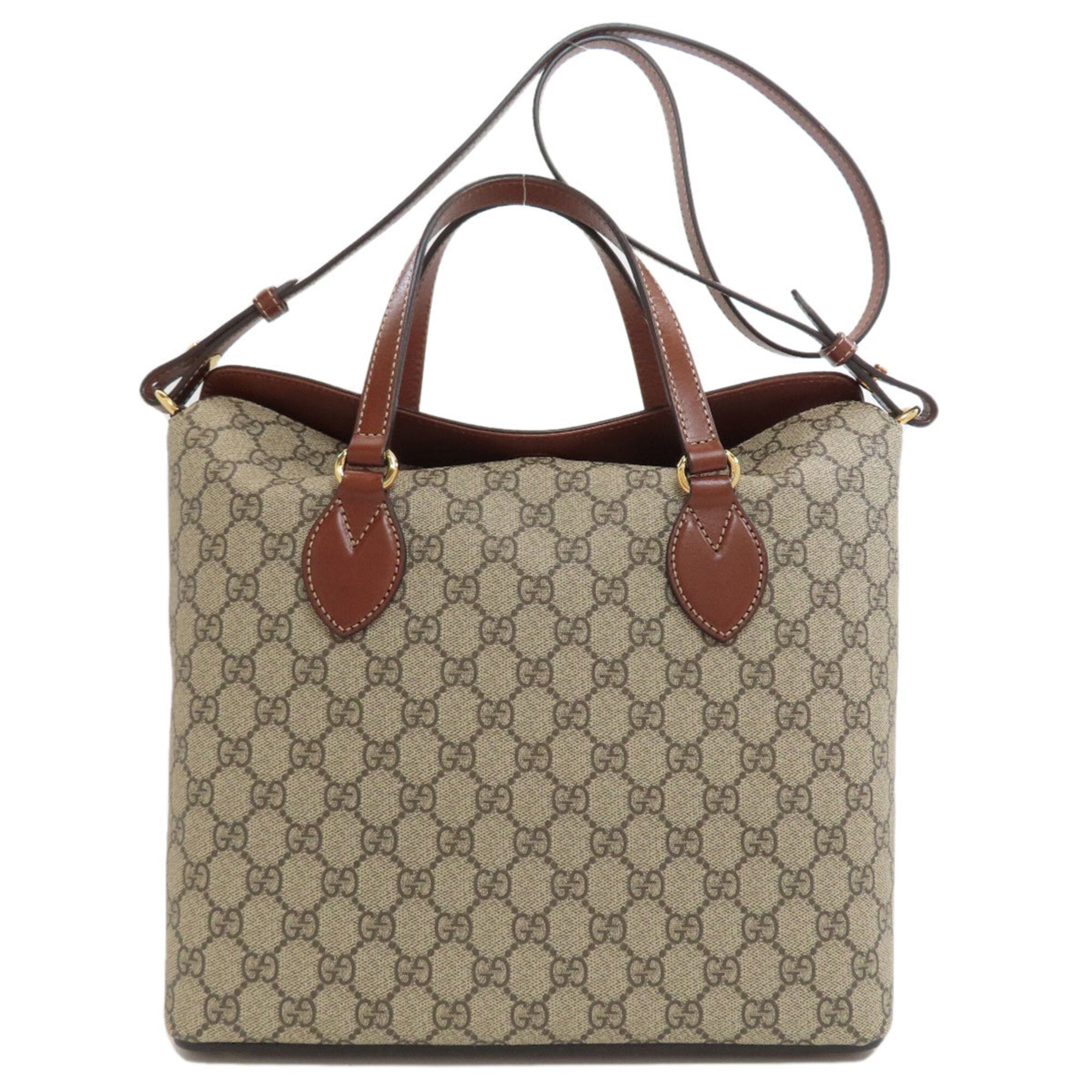 Gucci Brown Pvc Handbag (Pre-Owned)