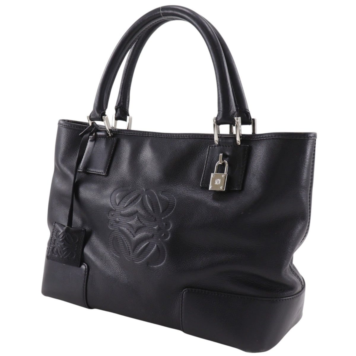 Loewe Amazona Black Leather Handbag (Pre-Owned)