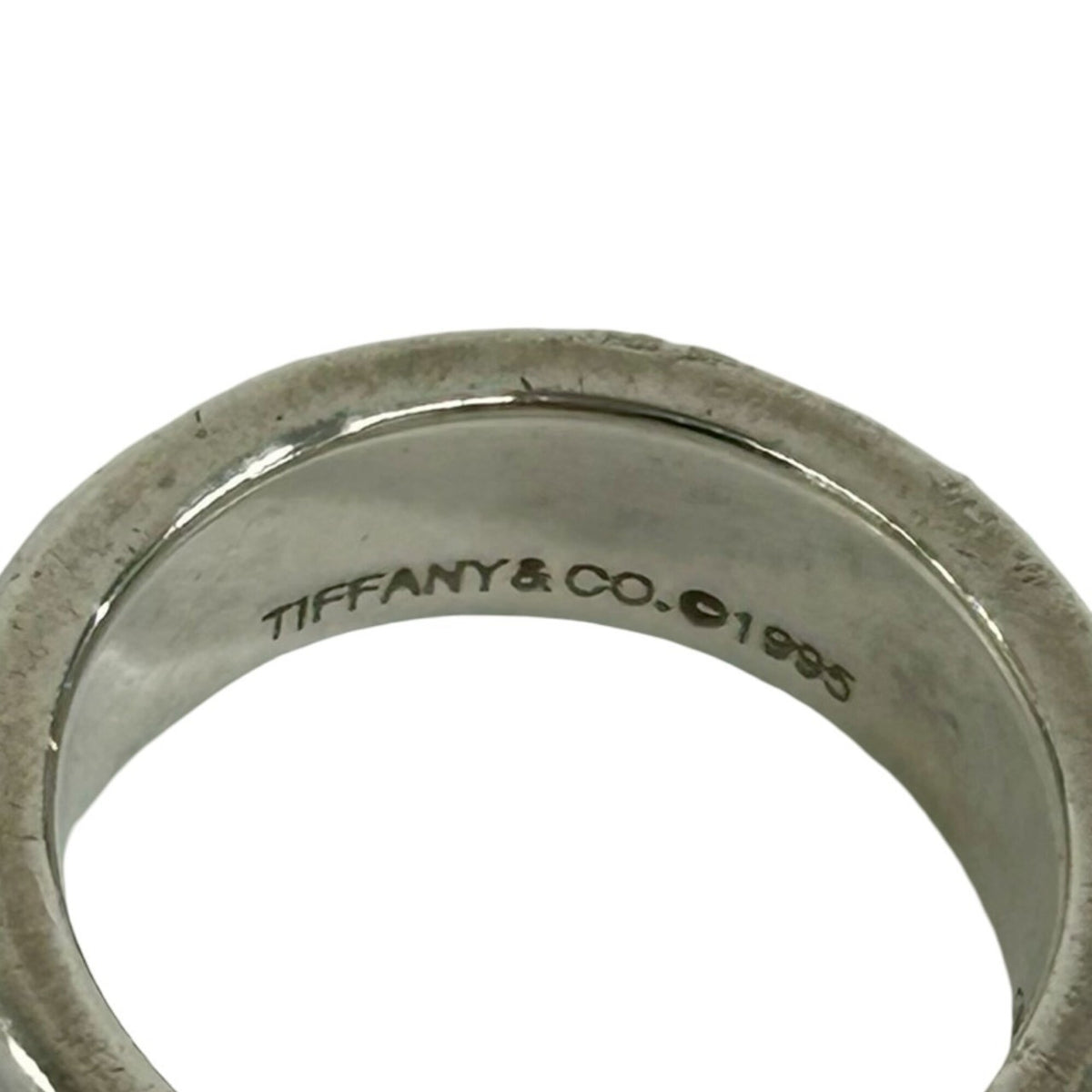 Tiffany Silver Silver 925 Band Ring (Pre-Owned)