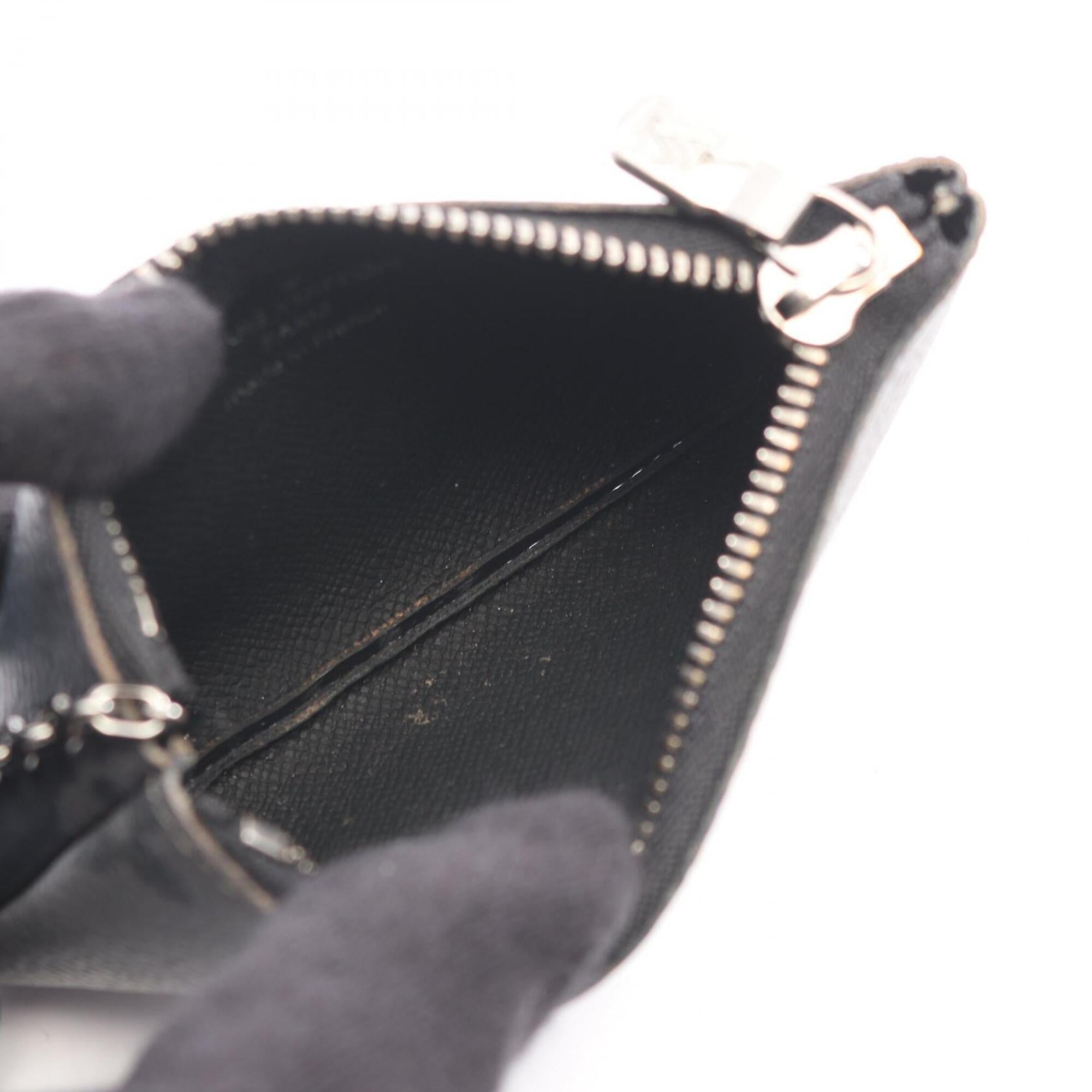 Louis Vuitton Black Gray Pvc Coin Purse/Coin Case (Pre-Owned)