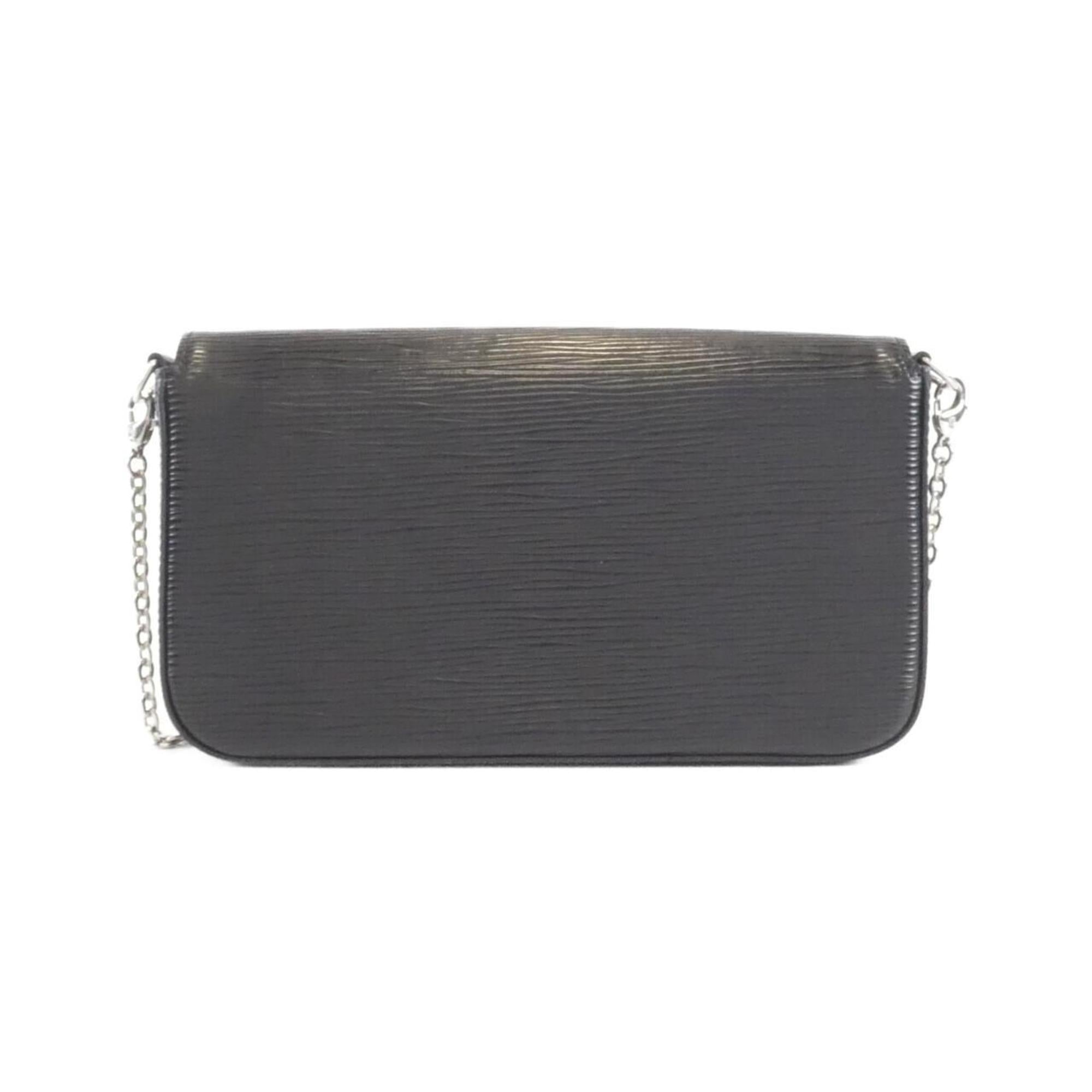 Louis Vuitton Epi Black Leather Pochette Shoulder Bag (Pre-Owned)