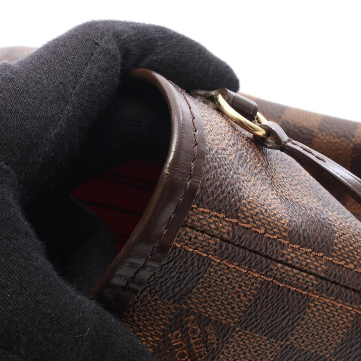 Louis Vuitton Brown Damier Canvas Coated Canvas Damier Canvas Leather Handbag Tote Bag (Pre-Owned)