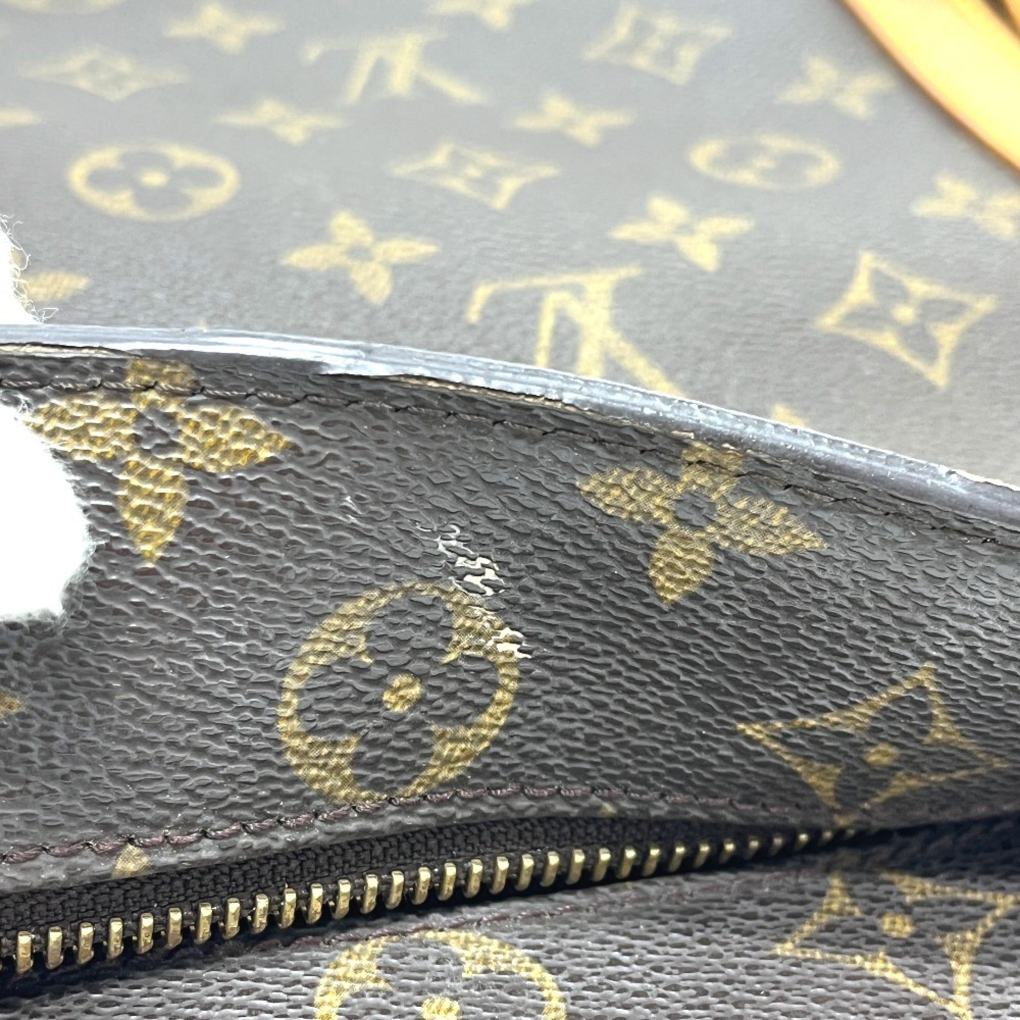 Louis Vuitton Brown Monogram Canvas Shoulder Bag Tote Bag (Pre-Owned)