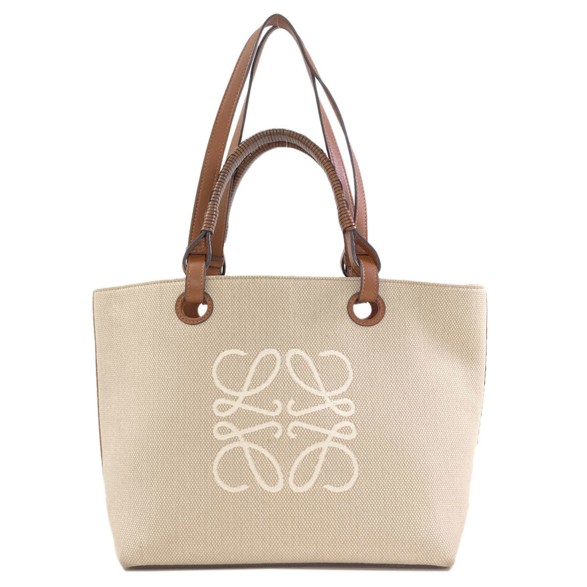 Loewe Beige Canvas Tote Bag (Pre-Owned)