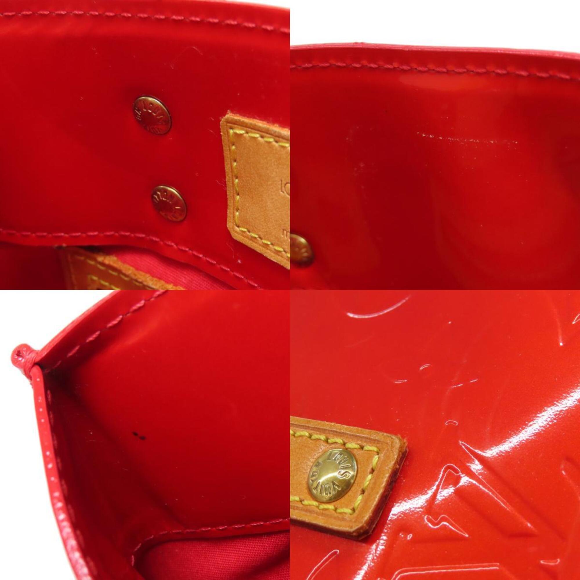 Louis Vuitton Vernis Red Color Monogram Vernis Handbag (Pre-Owned)