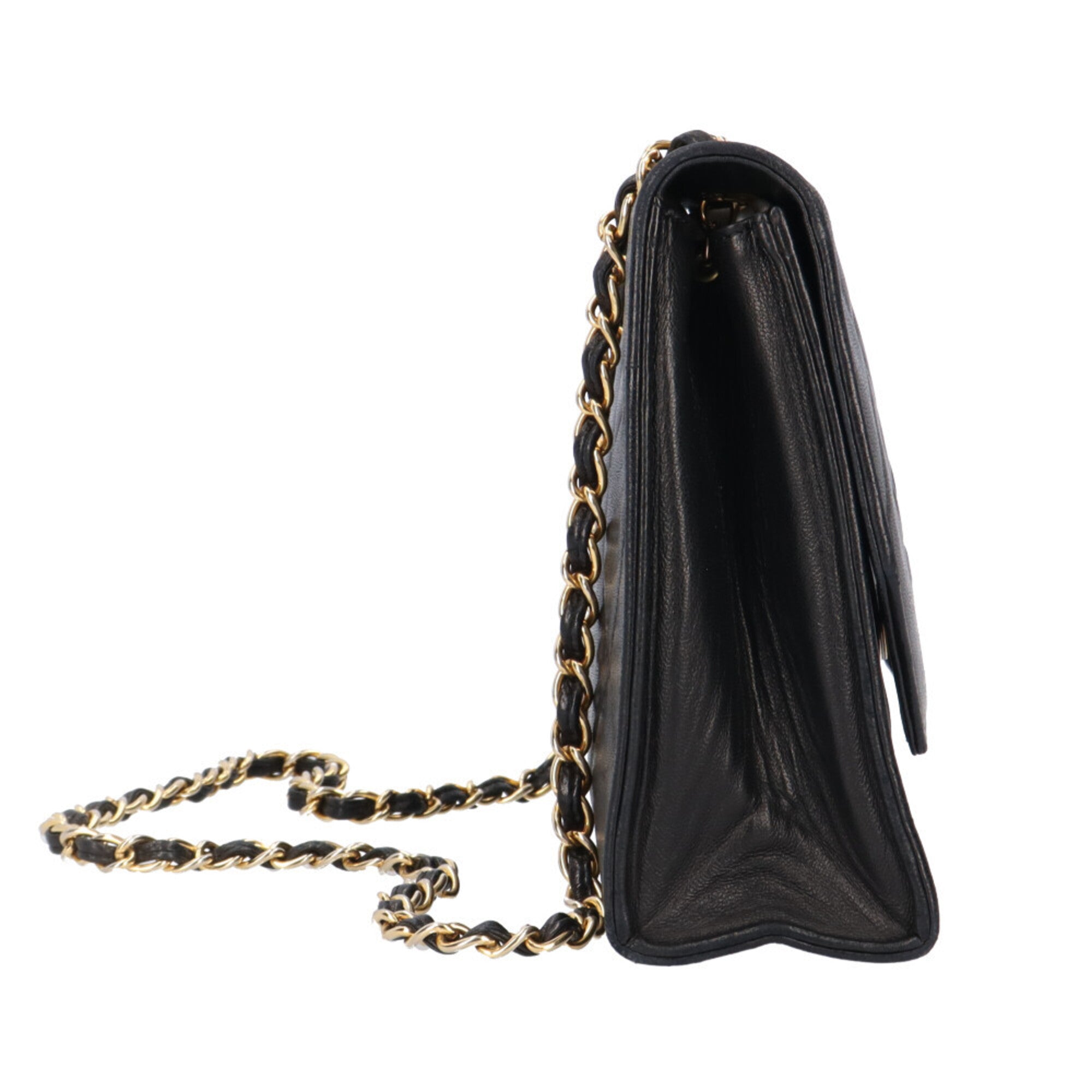 Chanel Black Leather Shoulder Bag (Pre-Owned)
