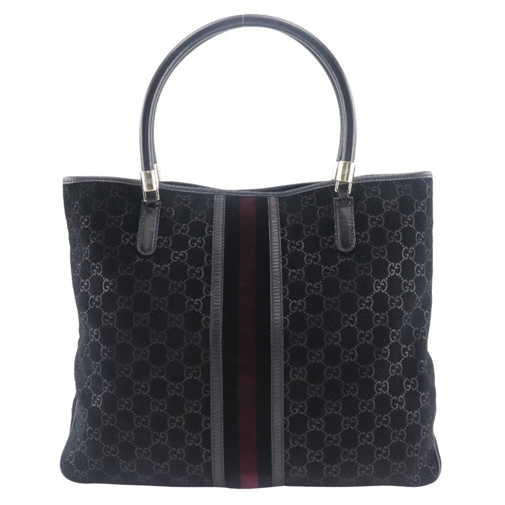 Gucci Black Suede Tote Bag (Pre-Owned)