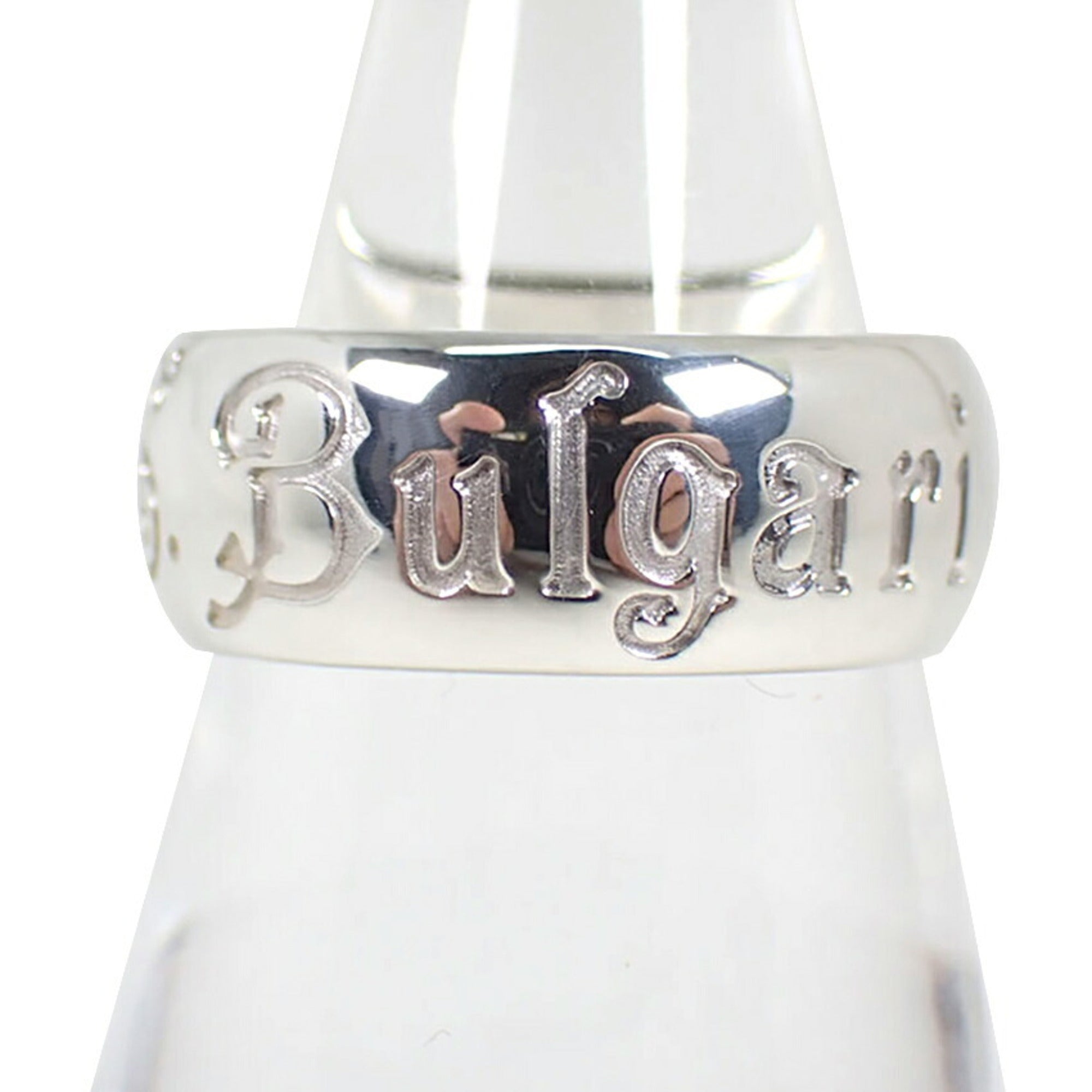 Bvlgari Sterling Silver 925 Band Ring (Pre-Owned)