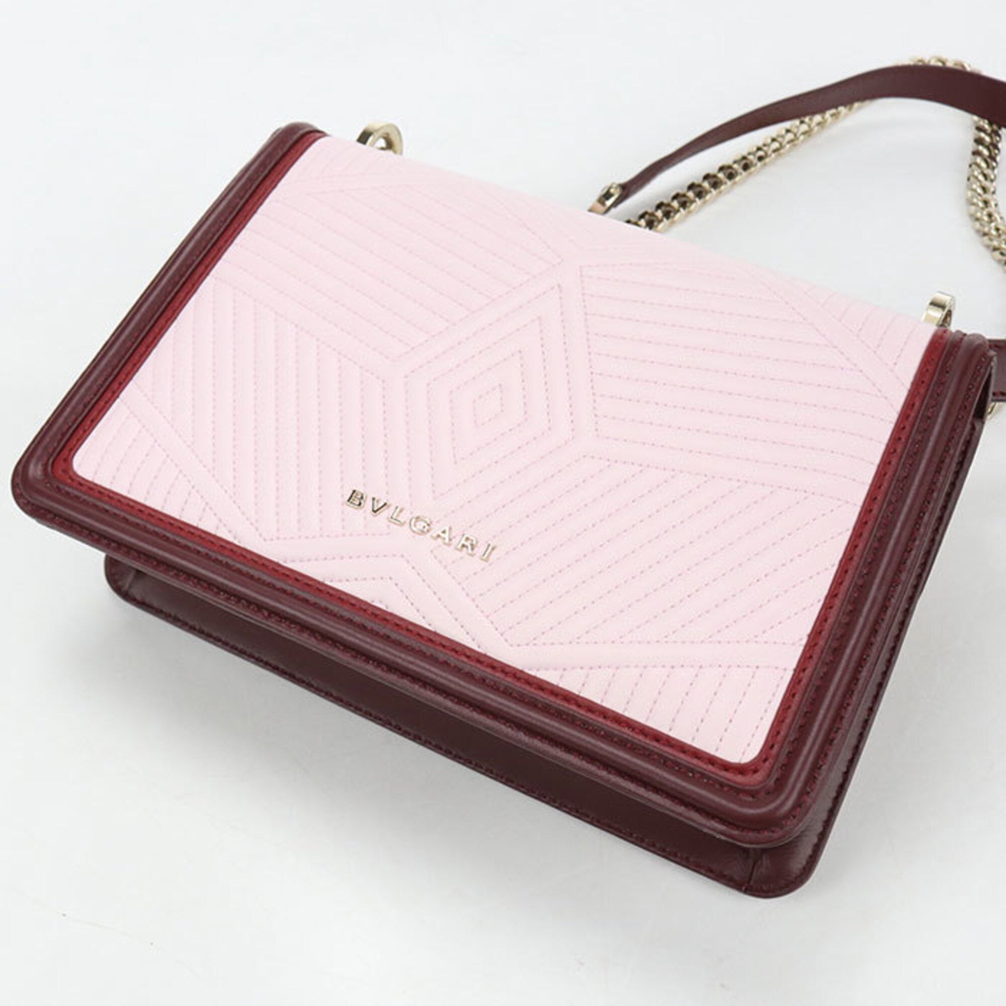 Bvlgari Pink Leather Shoulder Bag (Pre-Owned)