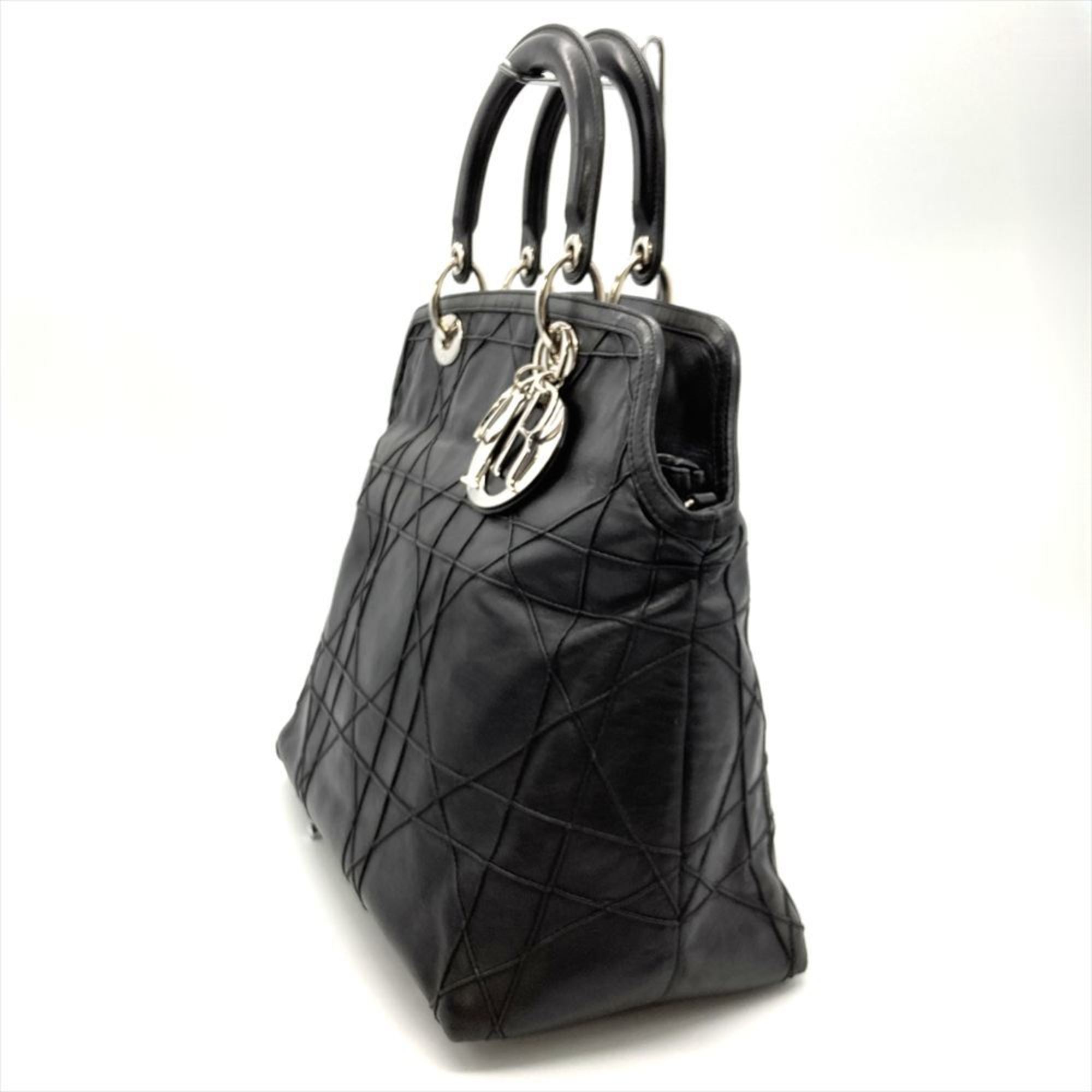 Christian Dior Black Leather Handbag (Pre-Owned)