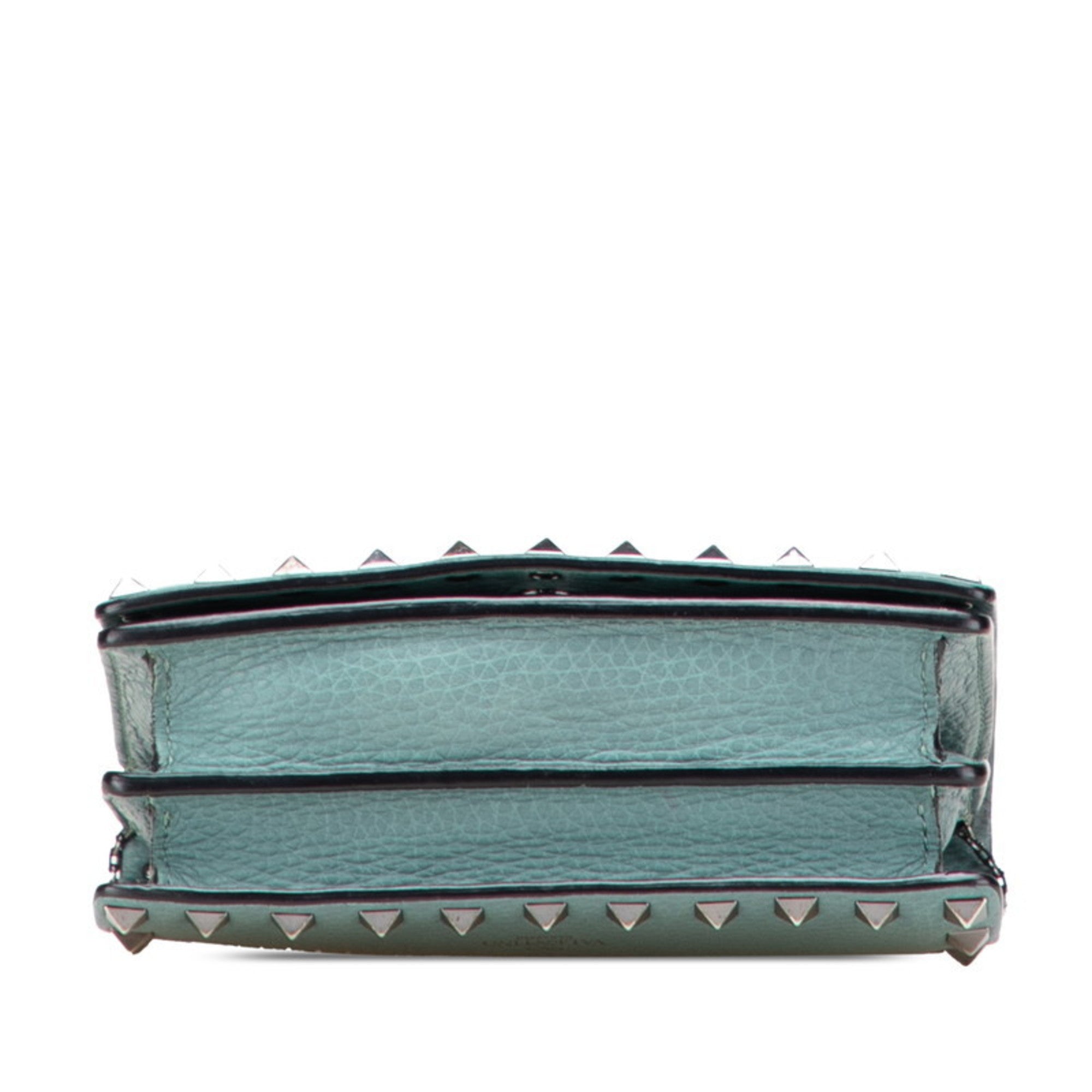 Valentino Green Leather Shoulder Bag (Pre-Owned)