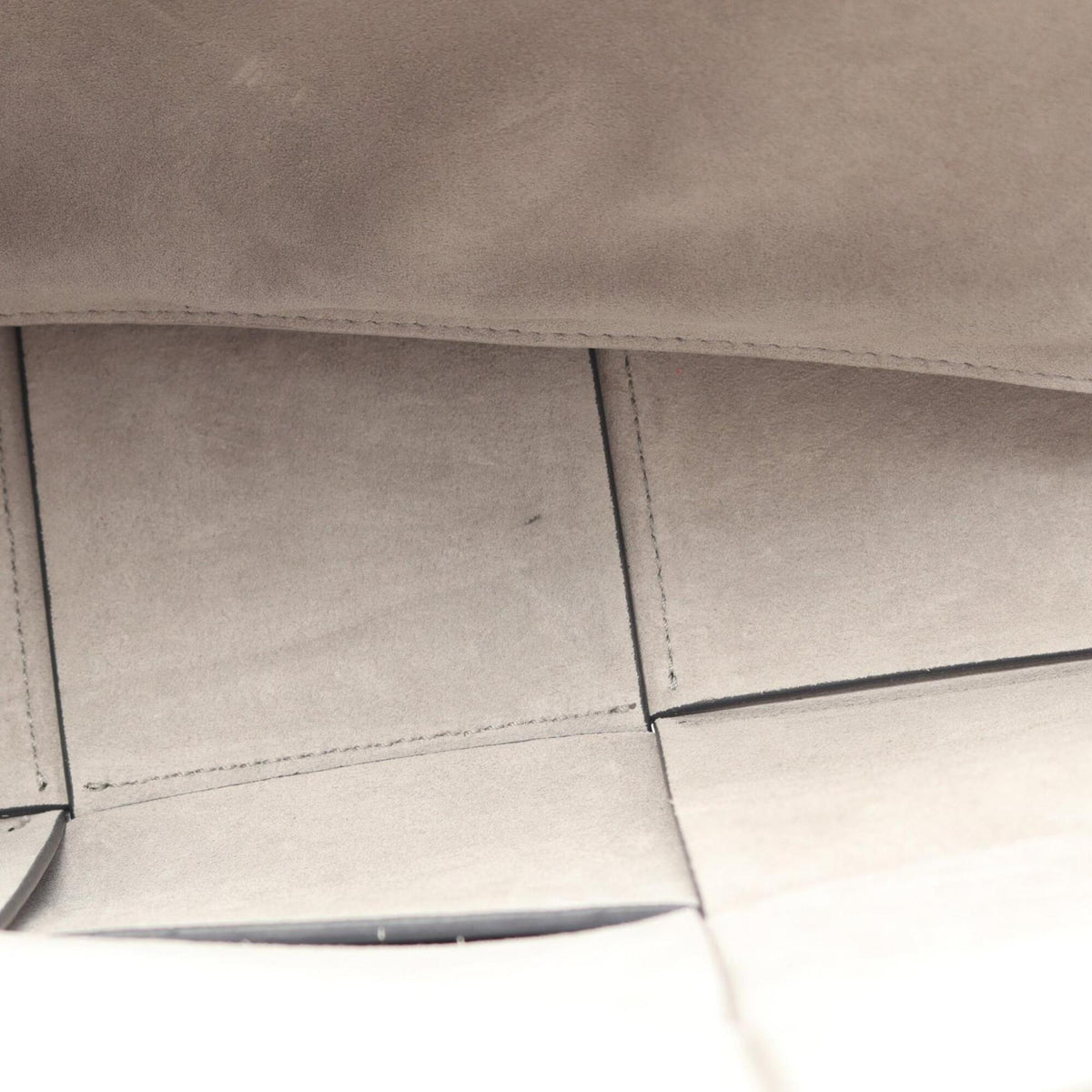 Bottega Veneta Gray Leather Handbag Tote Bag (Pre-Owned)
