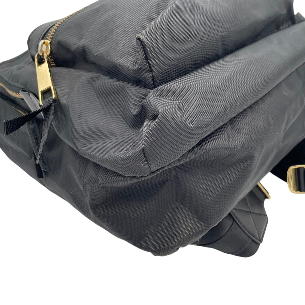 Marc Jacobs Black Polyester Leather Backpack (Pre-Owned)