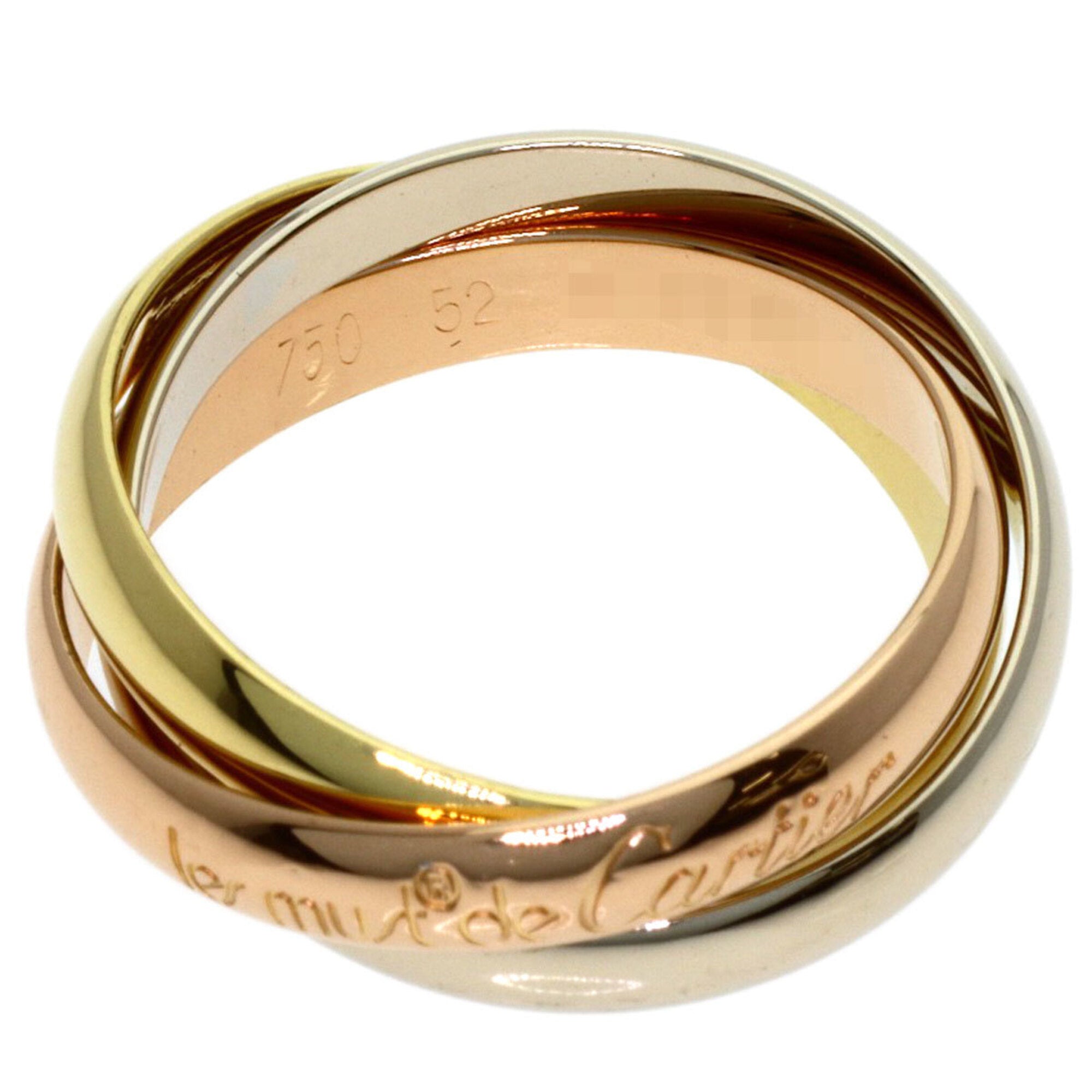 Cartier Yellow Gold (18K) Pink Gold (18K) White Gold (18K) Band Ring (Pre-Owned)