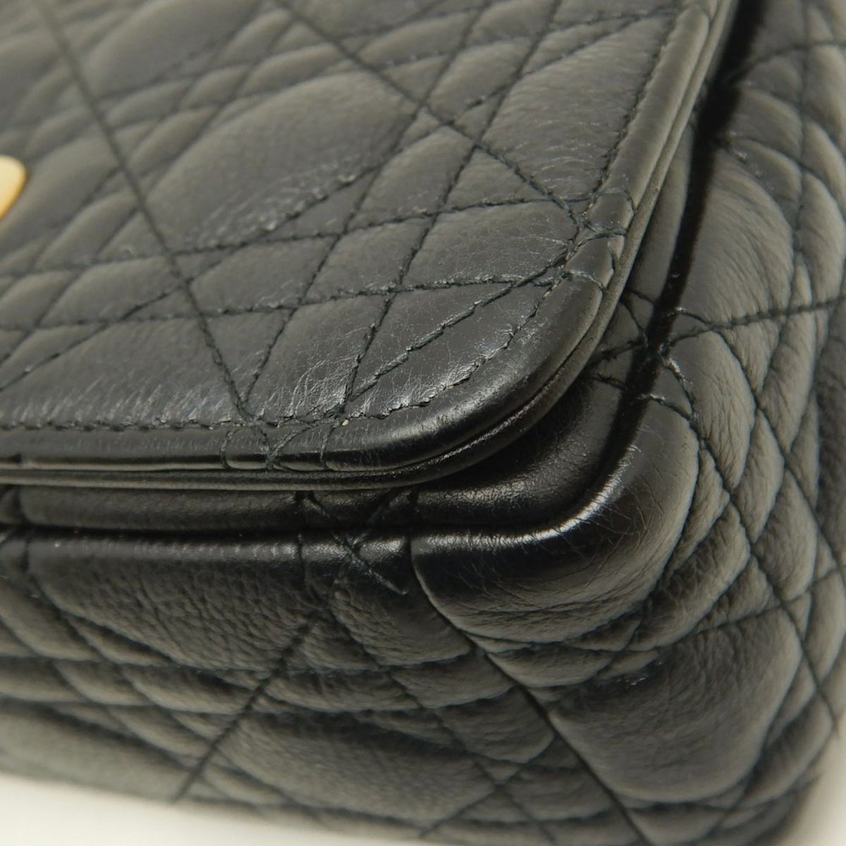Christian Dior Black Leather Shoulder Bag (Pre-Owned)