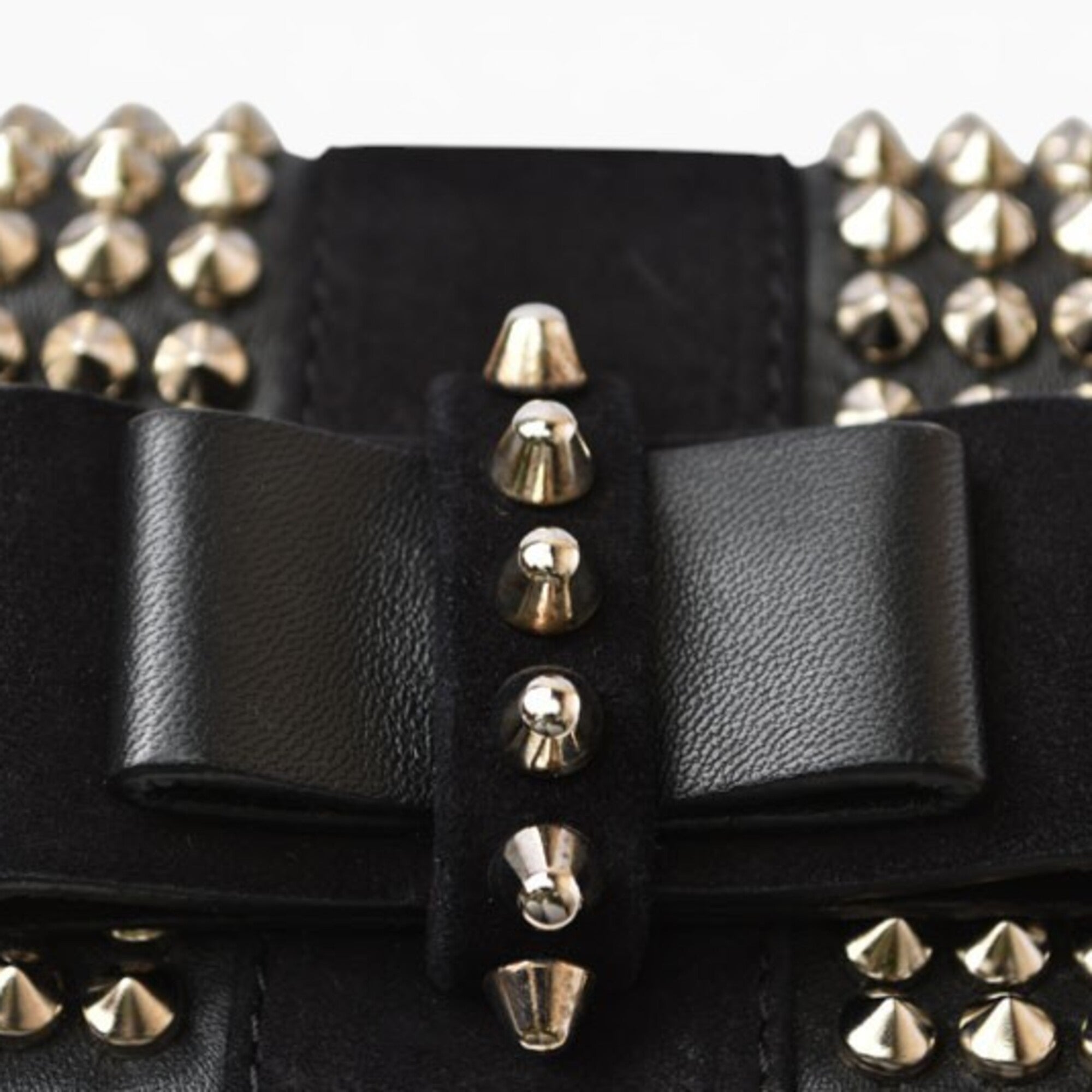 Christian Louboutin Black Leather Shoulder Bag (Pre-Owned)