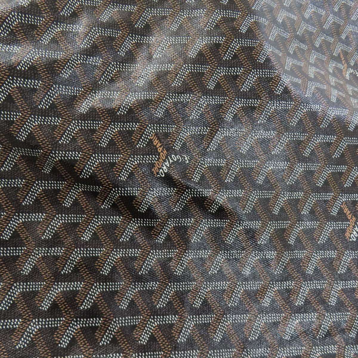 Goyard Black Brown Coated Canvas Tote Bag (Pre-Owned)