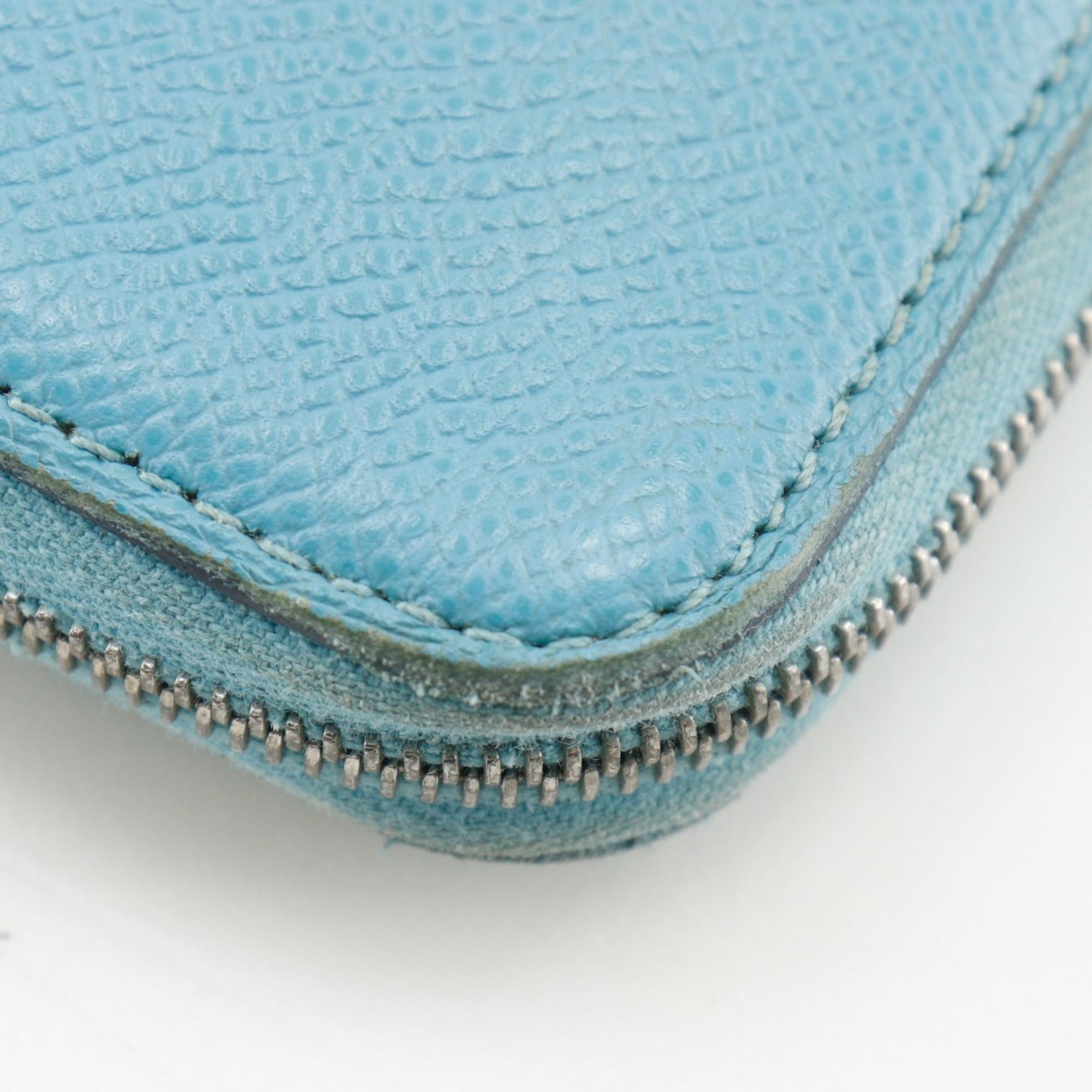 Hermes Light Blue Epsom Leather Long Wallet (Bi-Fold) (Pre-Owned)