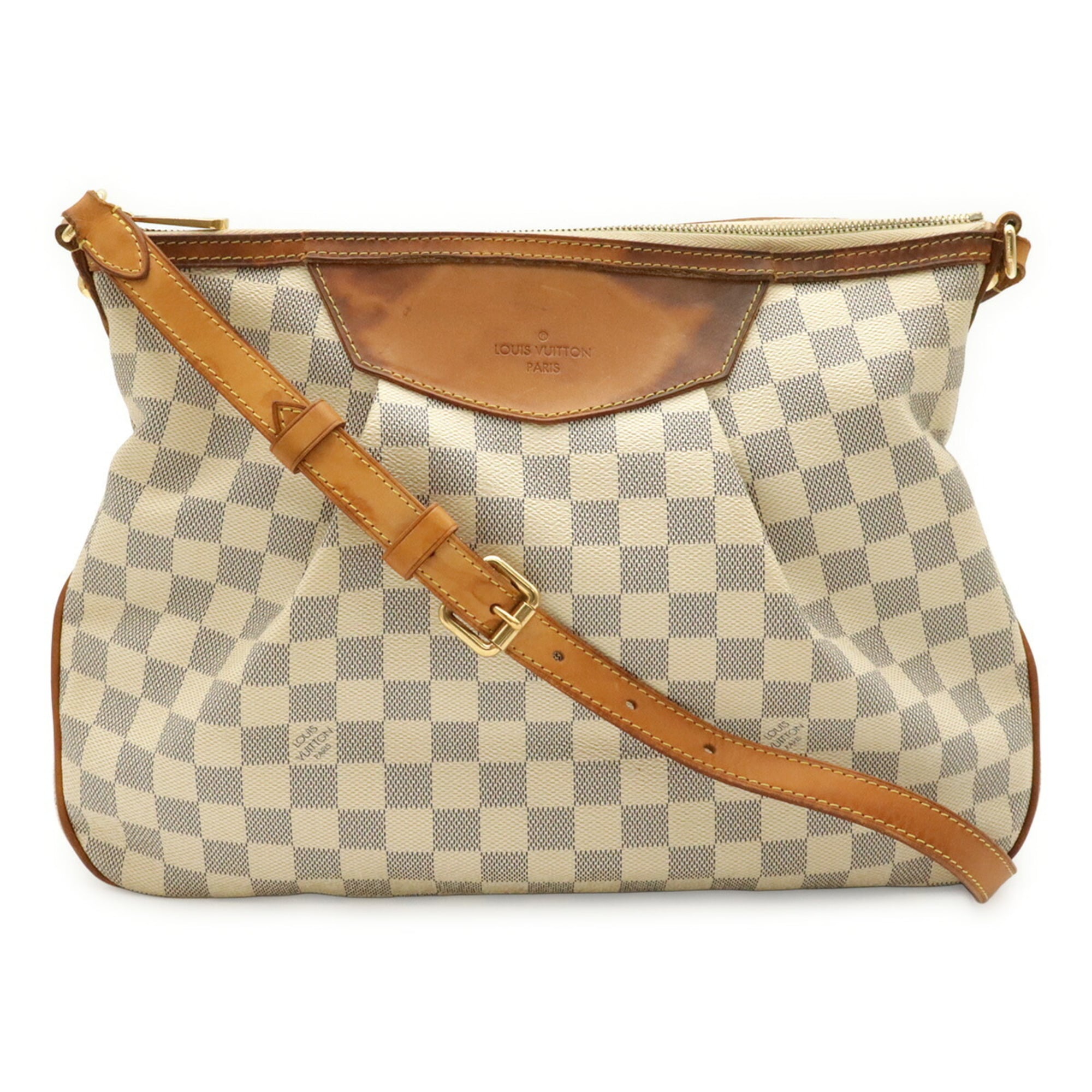 Louis Vuitton Damier Azur Ivory Damier Azur Shoulder Bag (Pre-Owned)