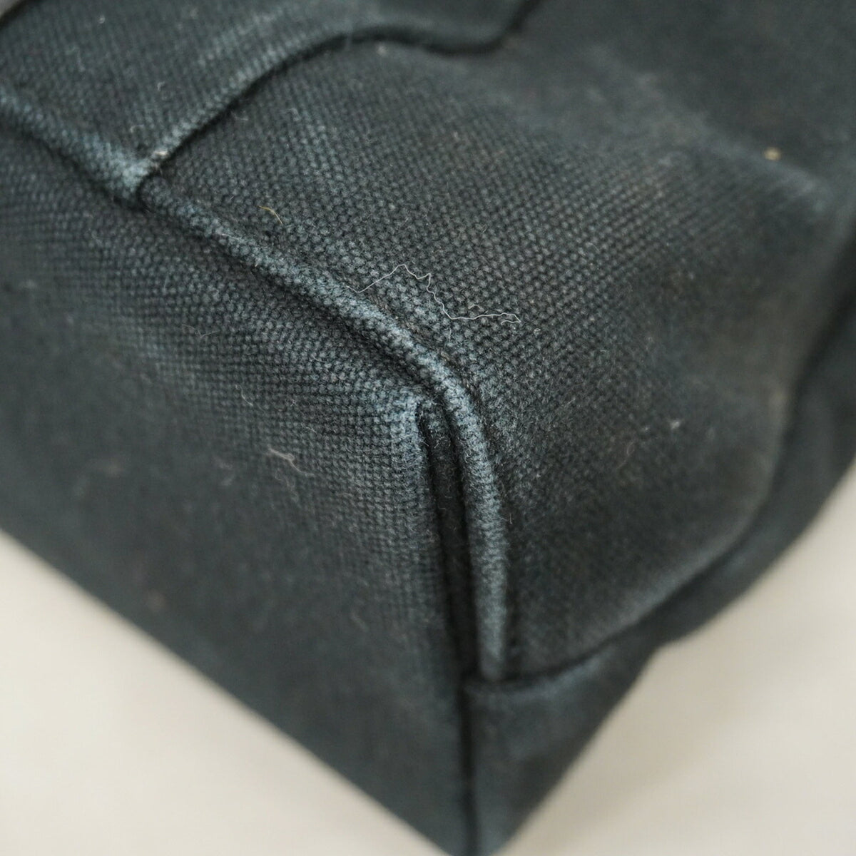 Hermes Black Canvas Tote Bag (Pre-Owned)