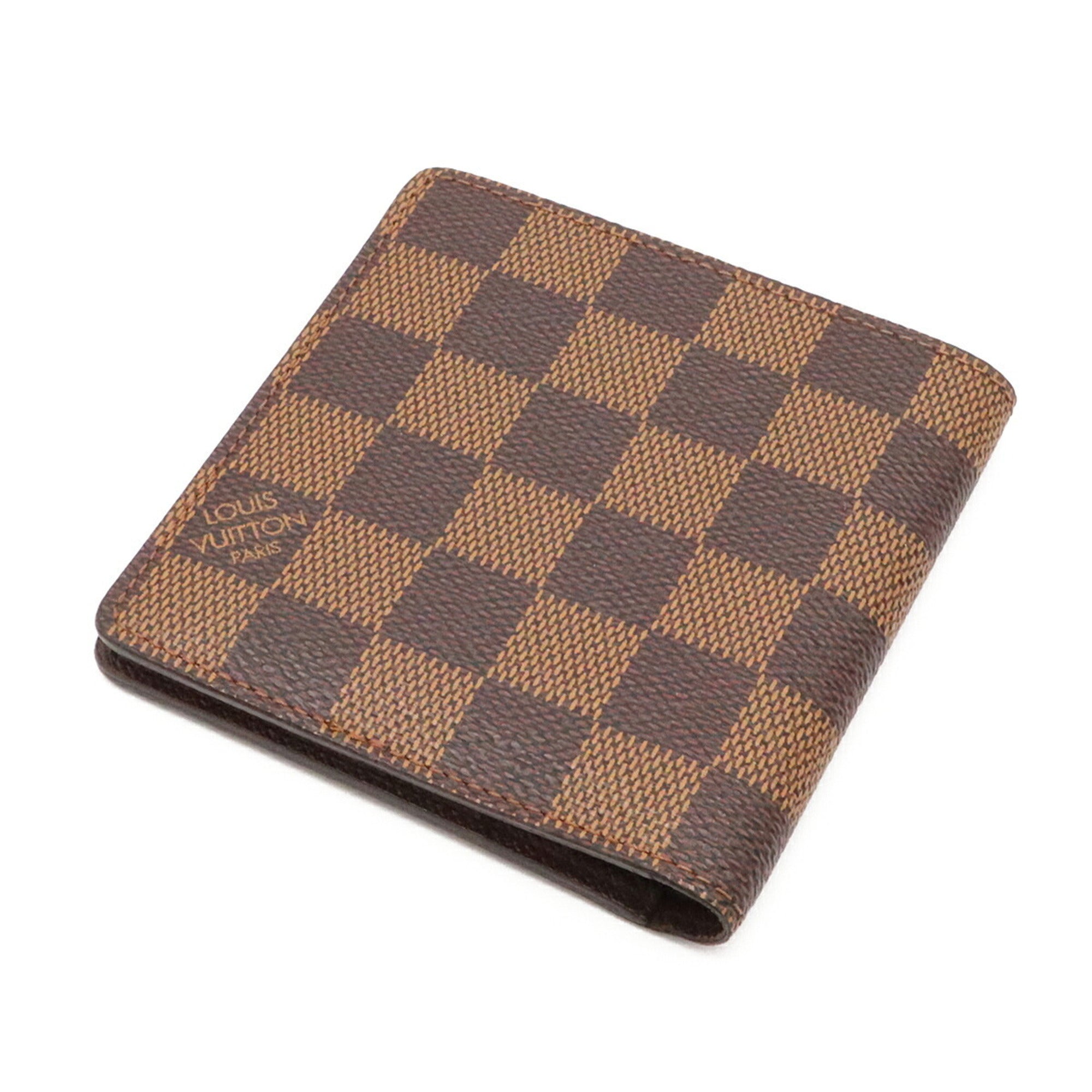 Louis Vuitton Brown Pvc Coated Canvas Bill Wallet (Bi-Fold) (Pre-Owned)