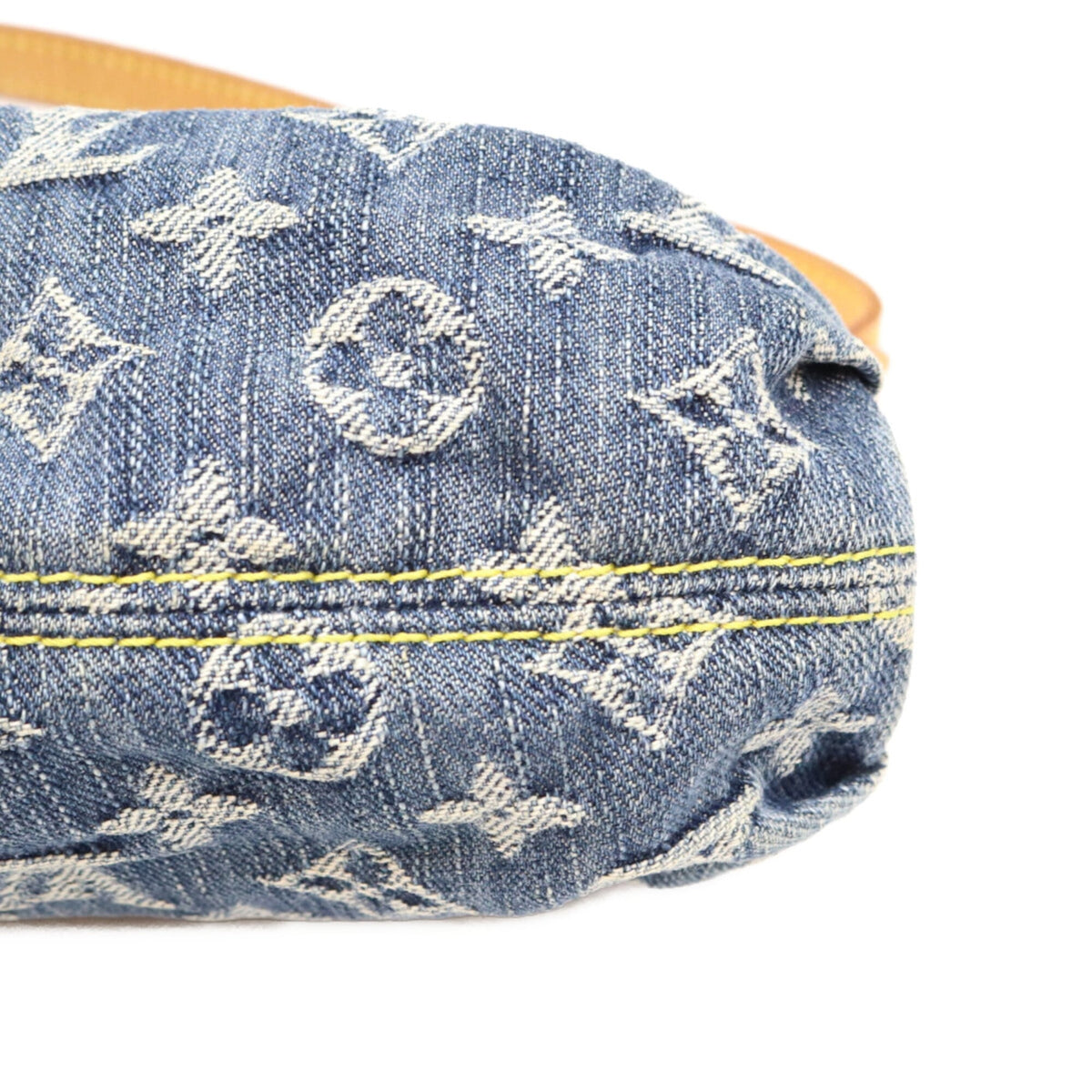 Louis Vuitton Gold Monogram Denim Shoulder Bag (Pre-Owned)