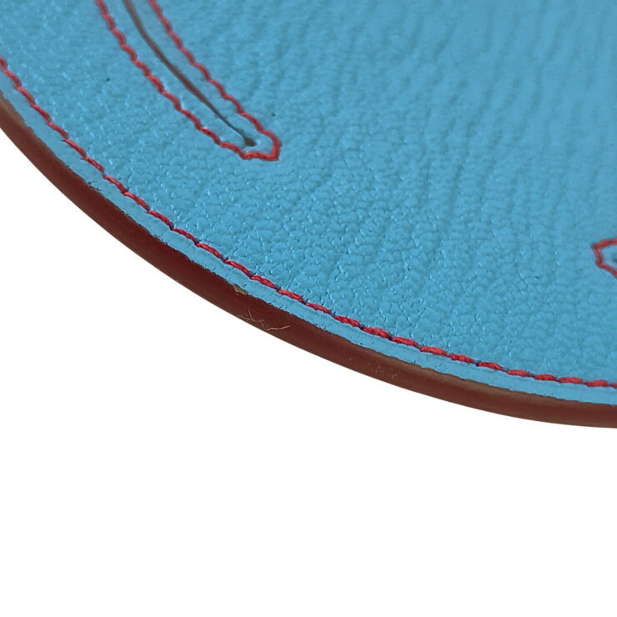 Hermes Blue Chevre Leather Pouch (Pre-Owned)