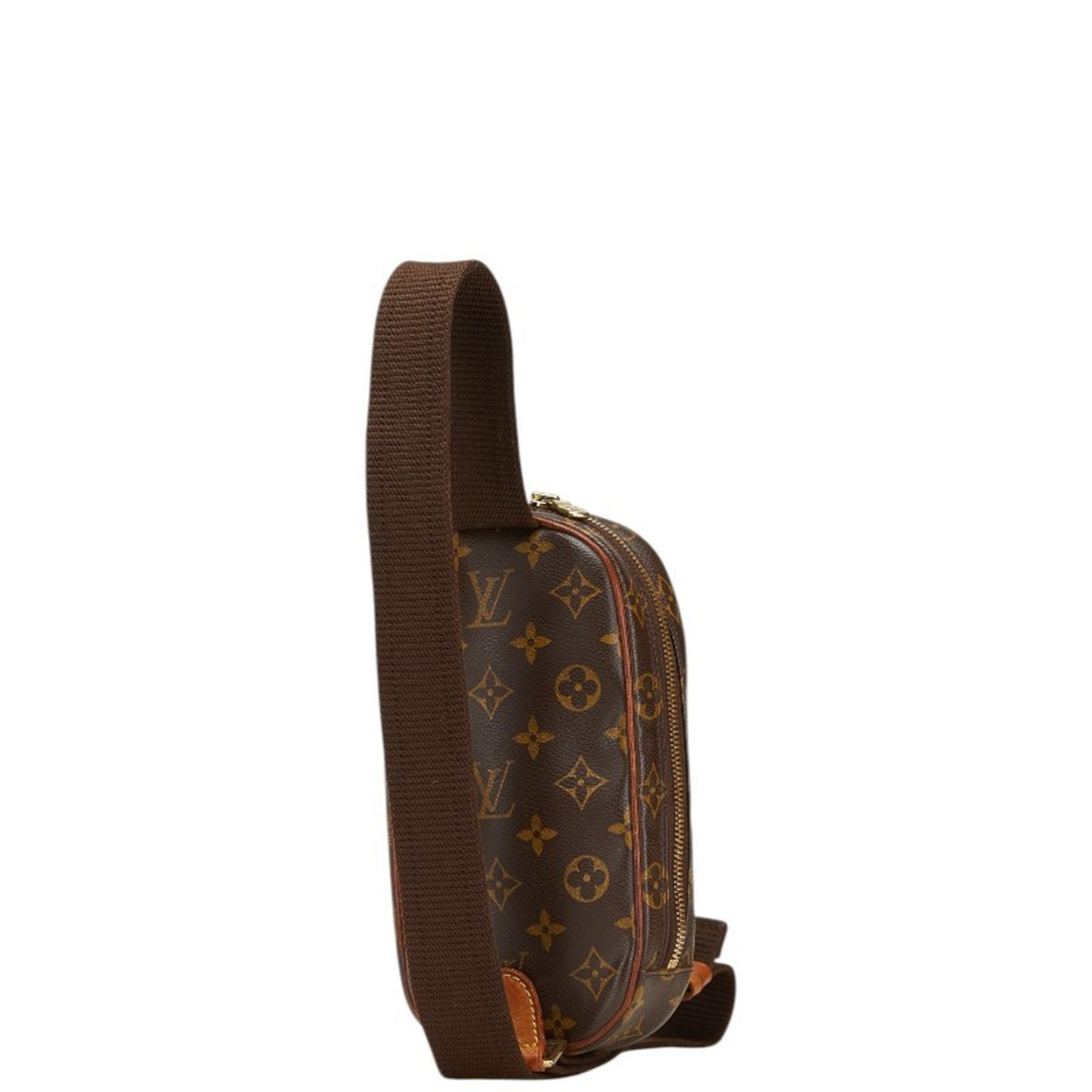Louis Vuitton Monogram Brown Pvc Leather Sling Bag (Pre-Owned)