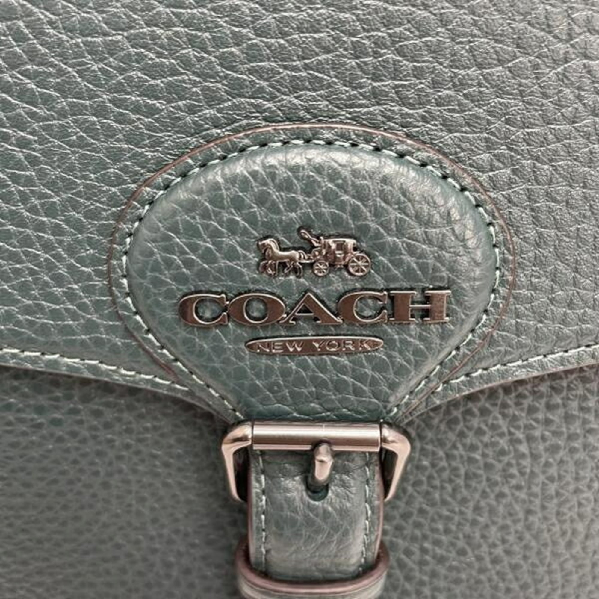 Coach Green Saddle Bag Shoulder Bag (Pre-Owned)