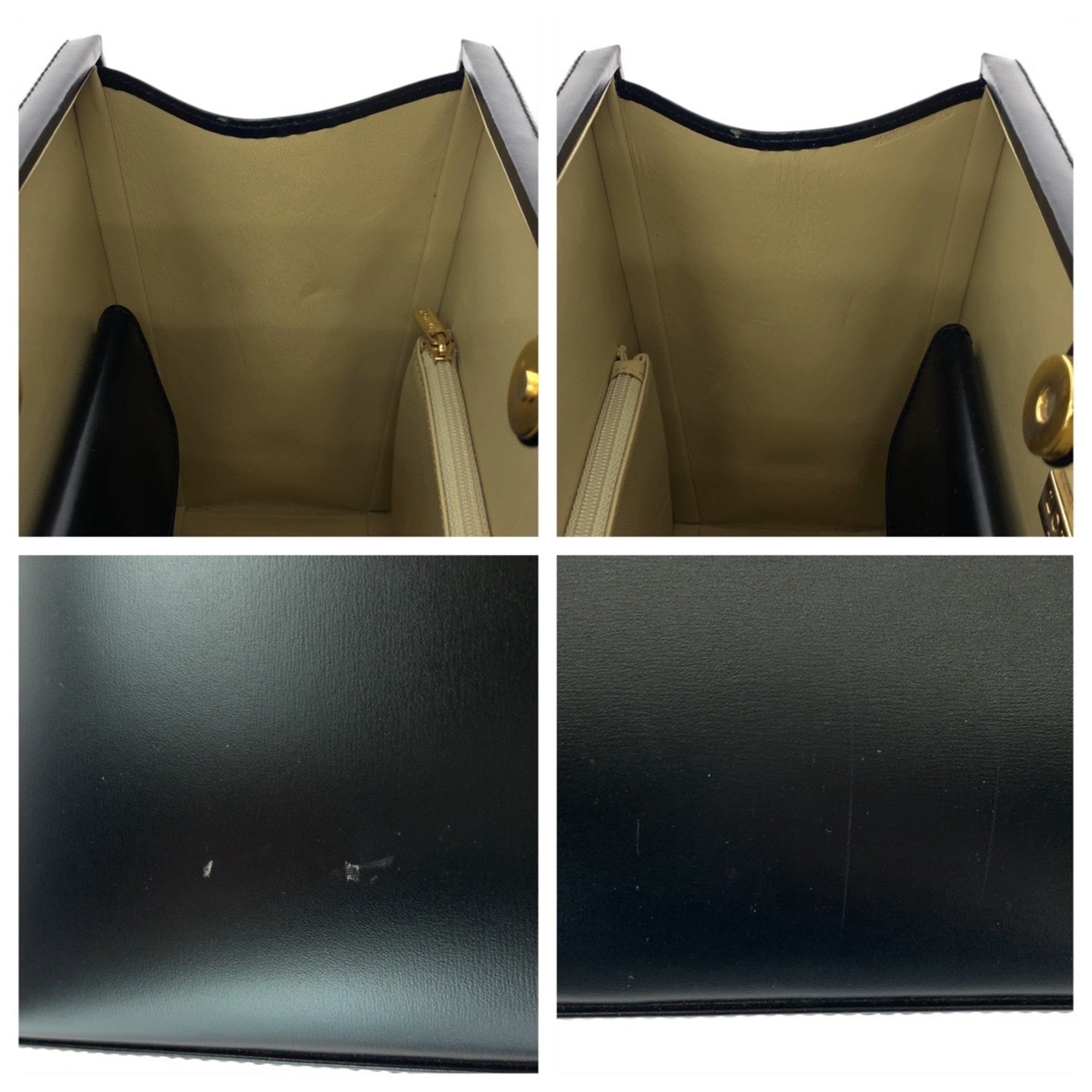 Loewe Black Leather Handbag Tote Bag (Pre-Owned)
