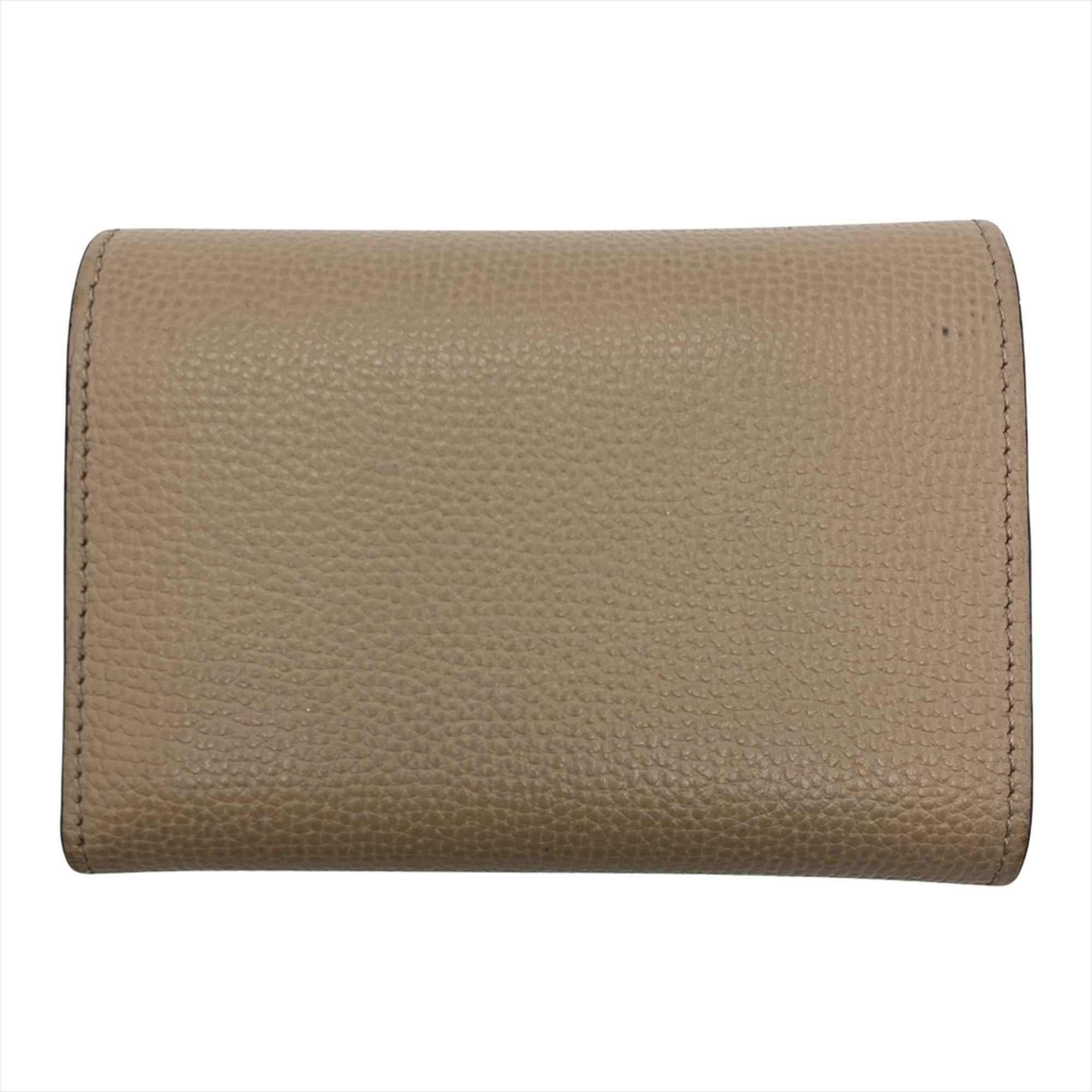 Loewe Beige Leather Wallet (Tri-Fold) (Pre-Owned)